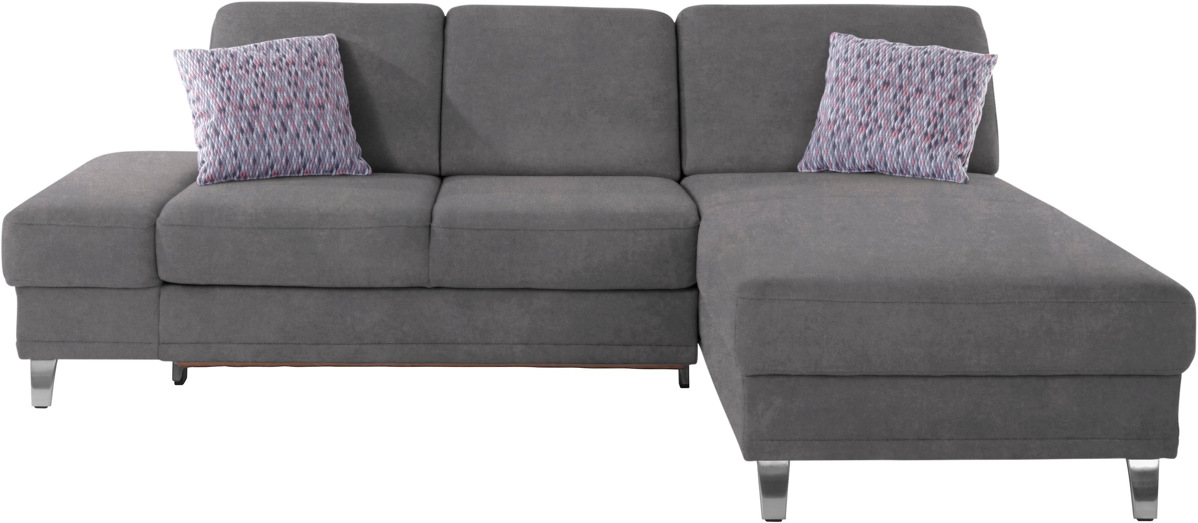sit&more Ecksofa »Clio L-Form«, wahlweise mit Bettfunktion oder Vorziehsitz und Bettkasten, Federkern