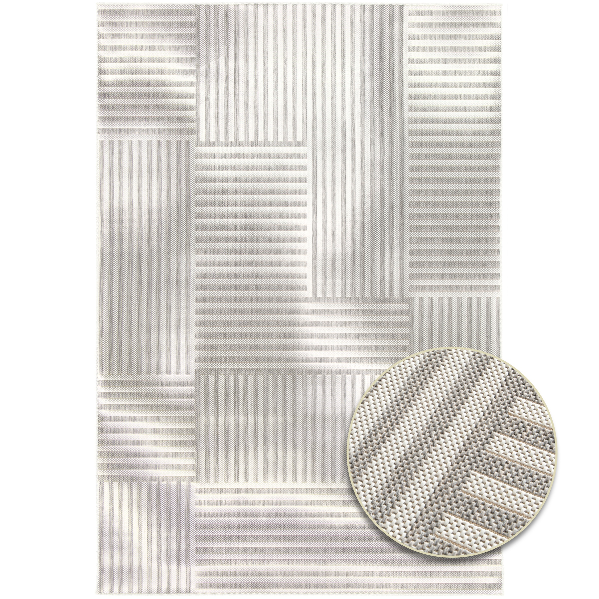 Primaflor-Ideen in Textil Teppich »Outdoorteppich RENEW - Stripes, Made in günstig online kaufen