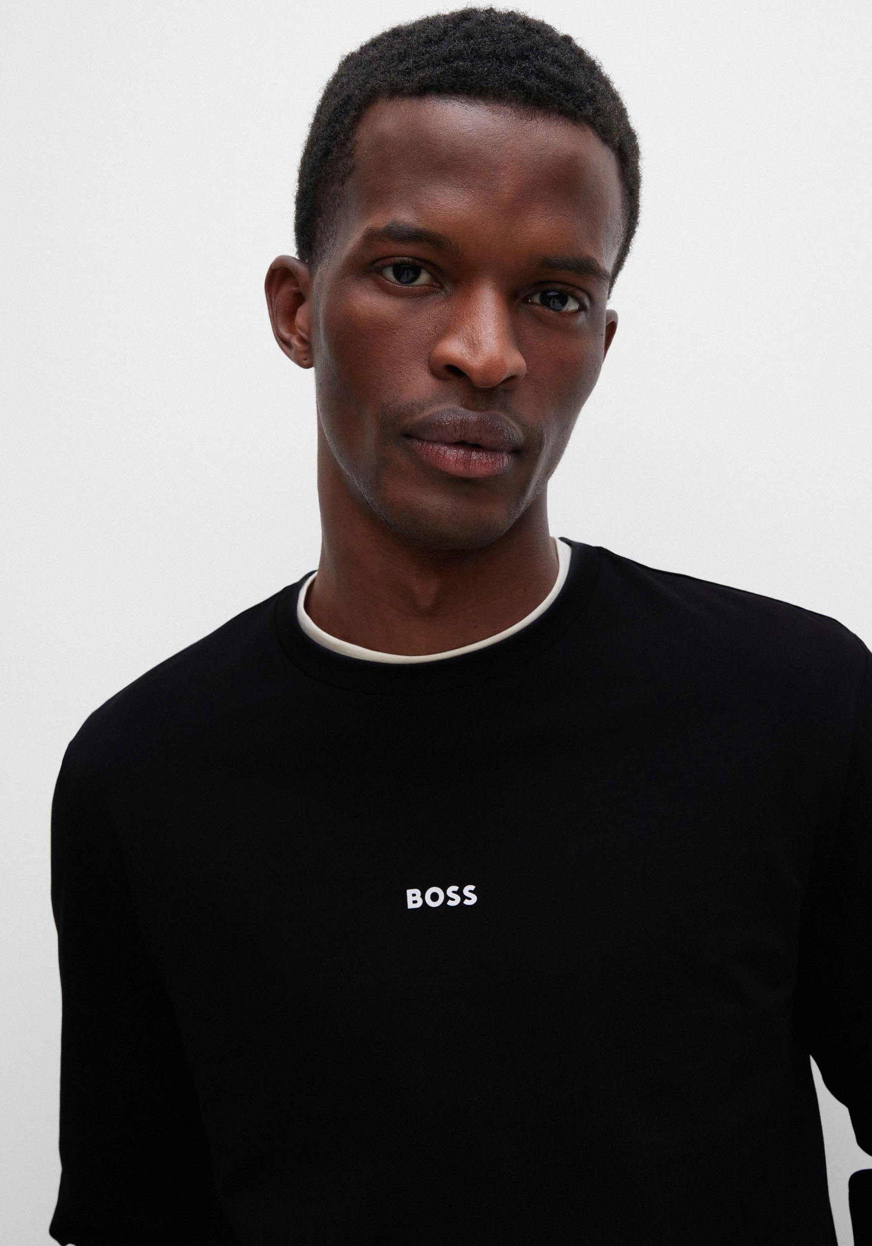 BOSS ORANGE Langarmshirt »TChark«, mit Logo-Schriftzug