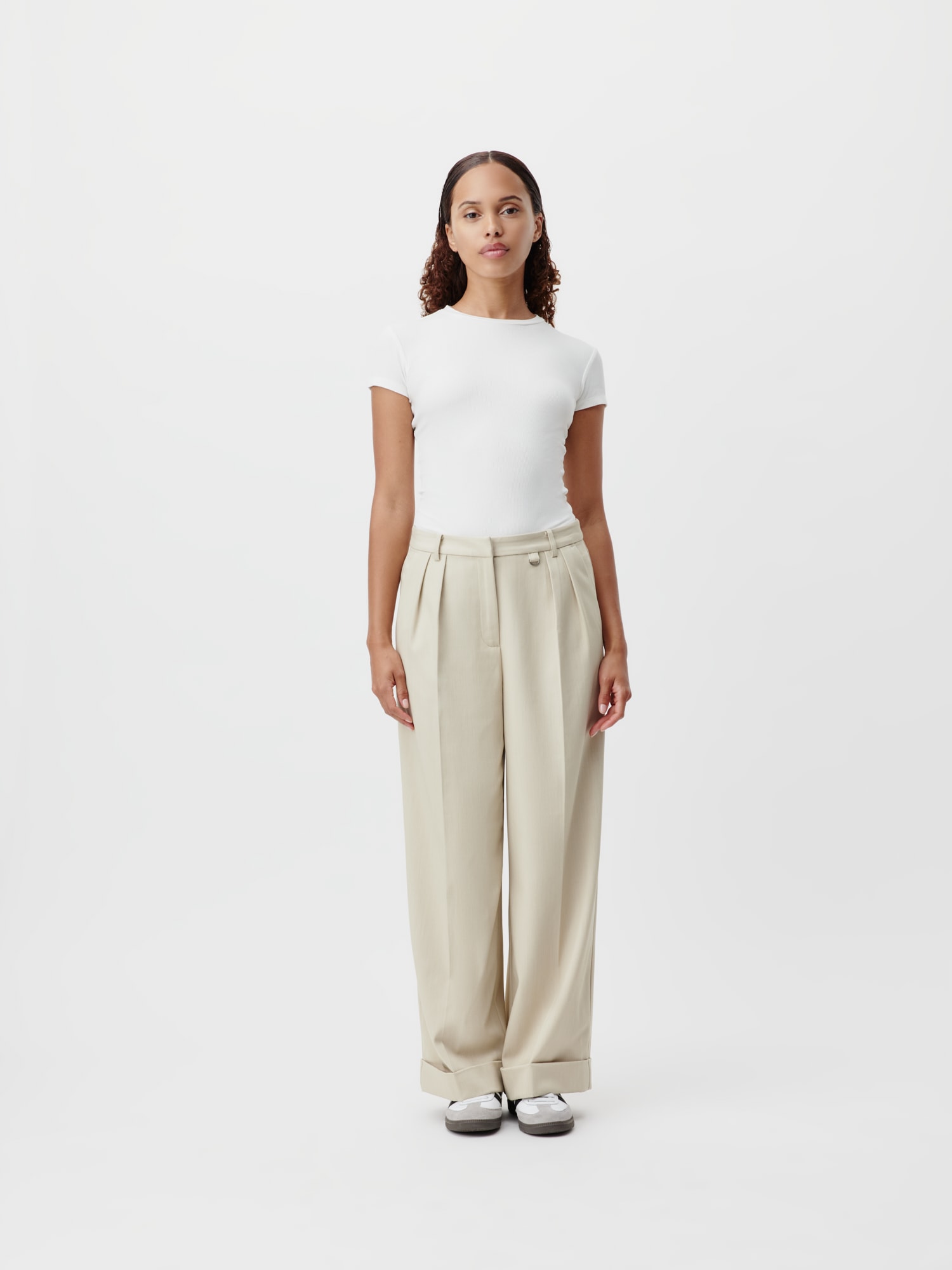 LeGer T-Shirt »LeGer by Lena Gercke«, Figurbetont mit Rundhalsausschnitt