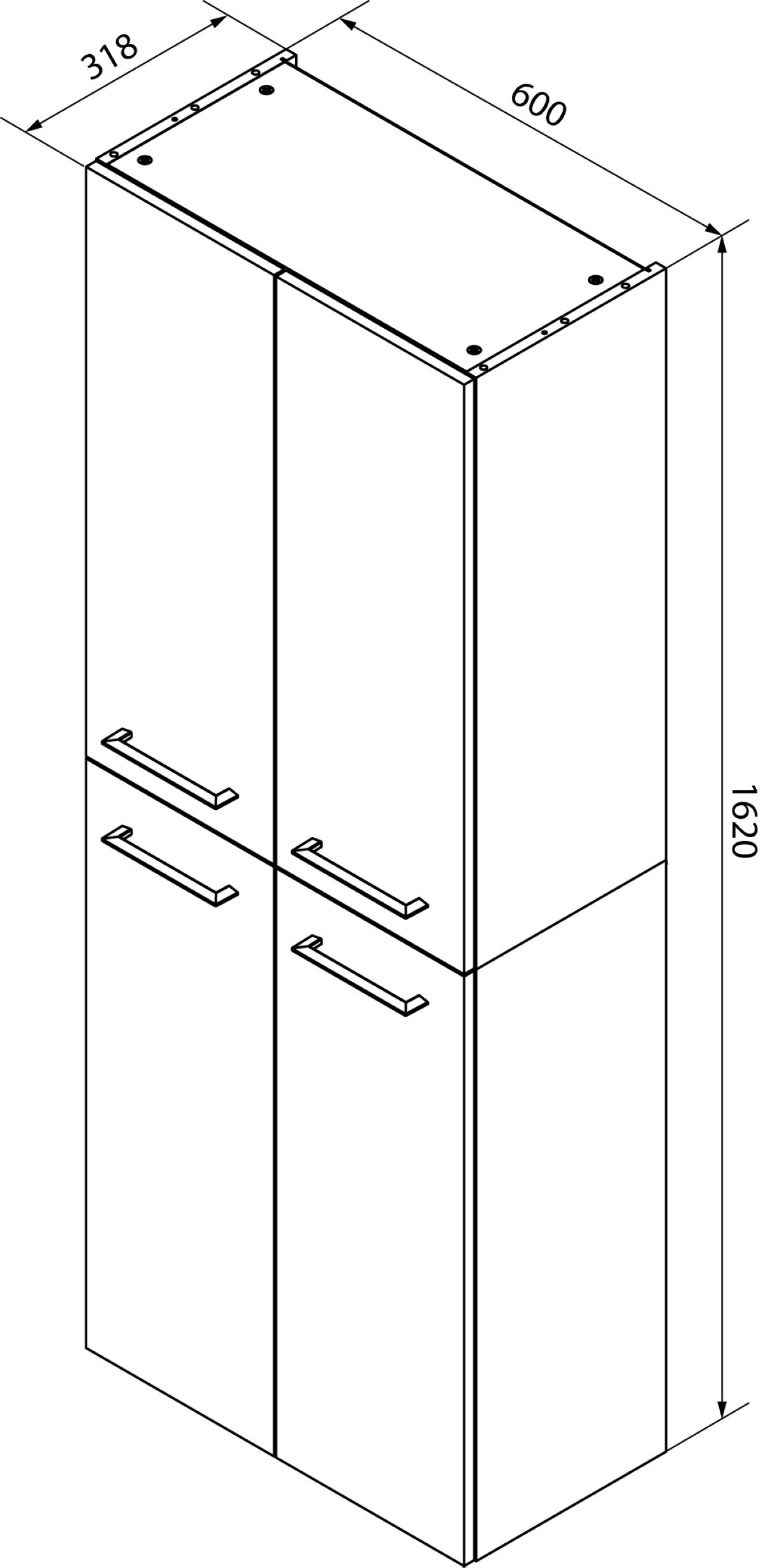 welltime Hochschrank »Lacona«