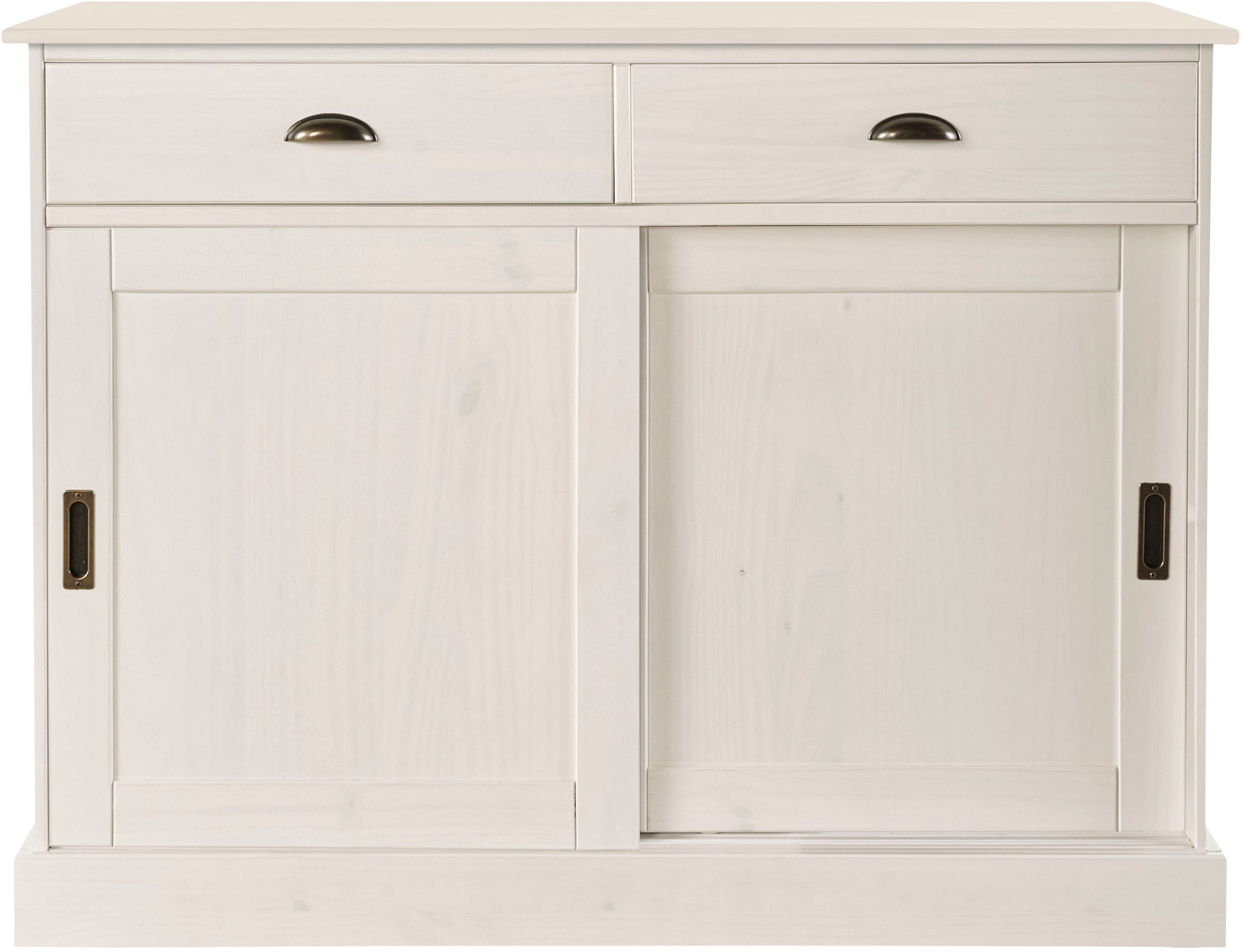 Home affaire Sideboard »Schröder«, Kommode, 2 Schiebetüren, 2 Schubkasten, aus massivem Kiefernholz