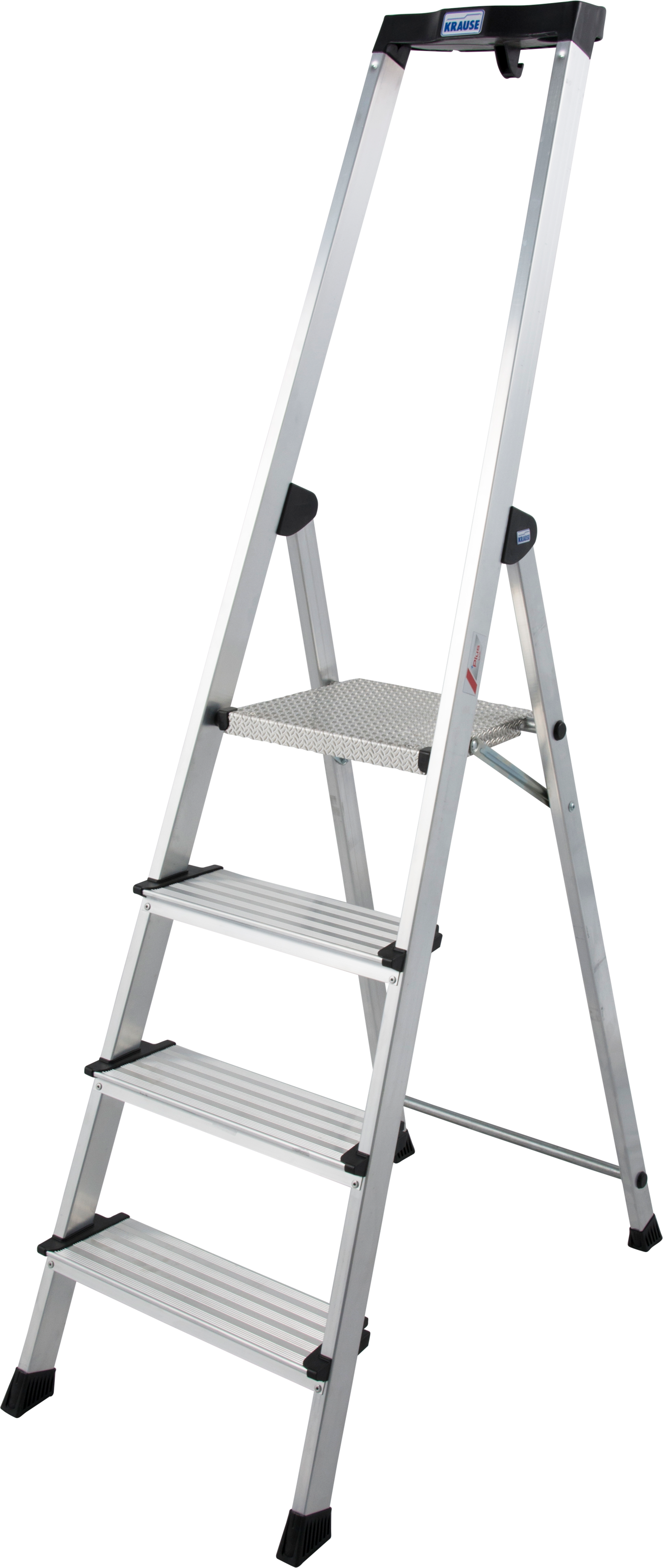 KRAUSE Stehleiter »Safety Plusline«, Aluminium, 4 Stufen, Arbeitshöhe ca. 285 cm