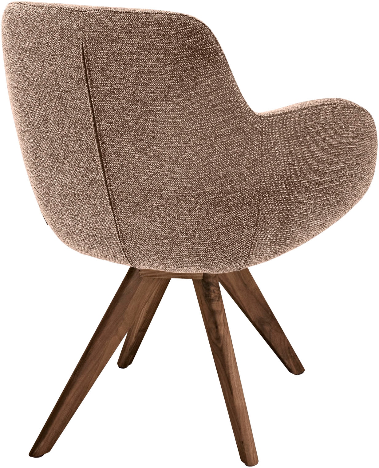 Musterring Esszimmerstuhl »Tavia«, (Set), Chenille, Stativgestell Wildnussbaum, Drehfunktion optional, diverse Farben