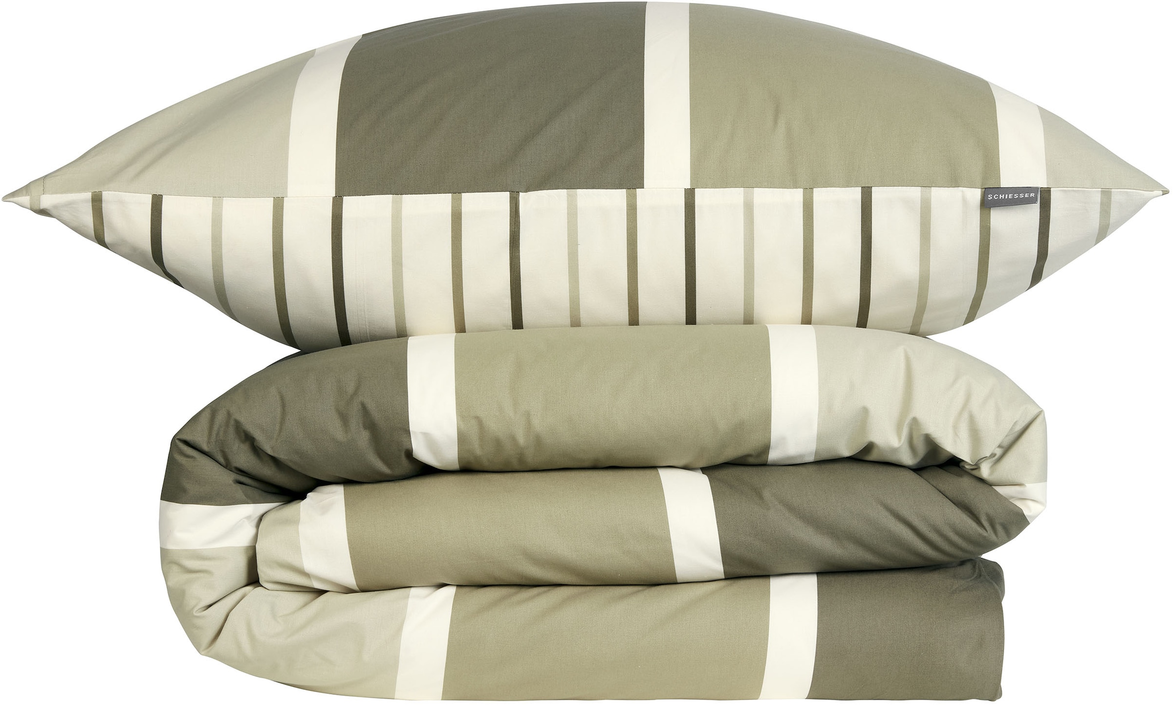 Schiesser Wendebettwäsche »Brody aus weicher Baumwolle mit klassichen Streifen«, Made in Green