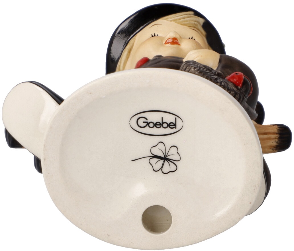 Goebel Weihnachtsfigur »Glücksbringer, Weihnachtsdeko«, Glücksbringer, Porzellan, Figur - Schornsteinfeger mit Kleeblatt