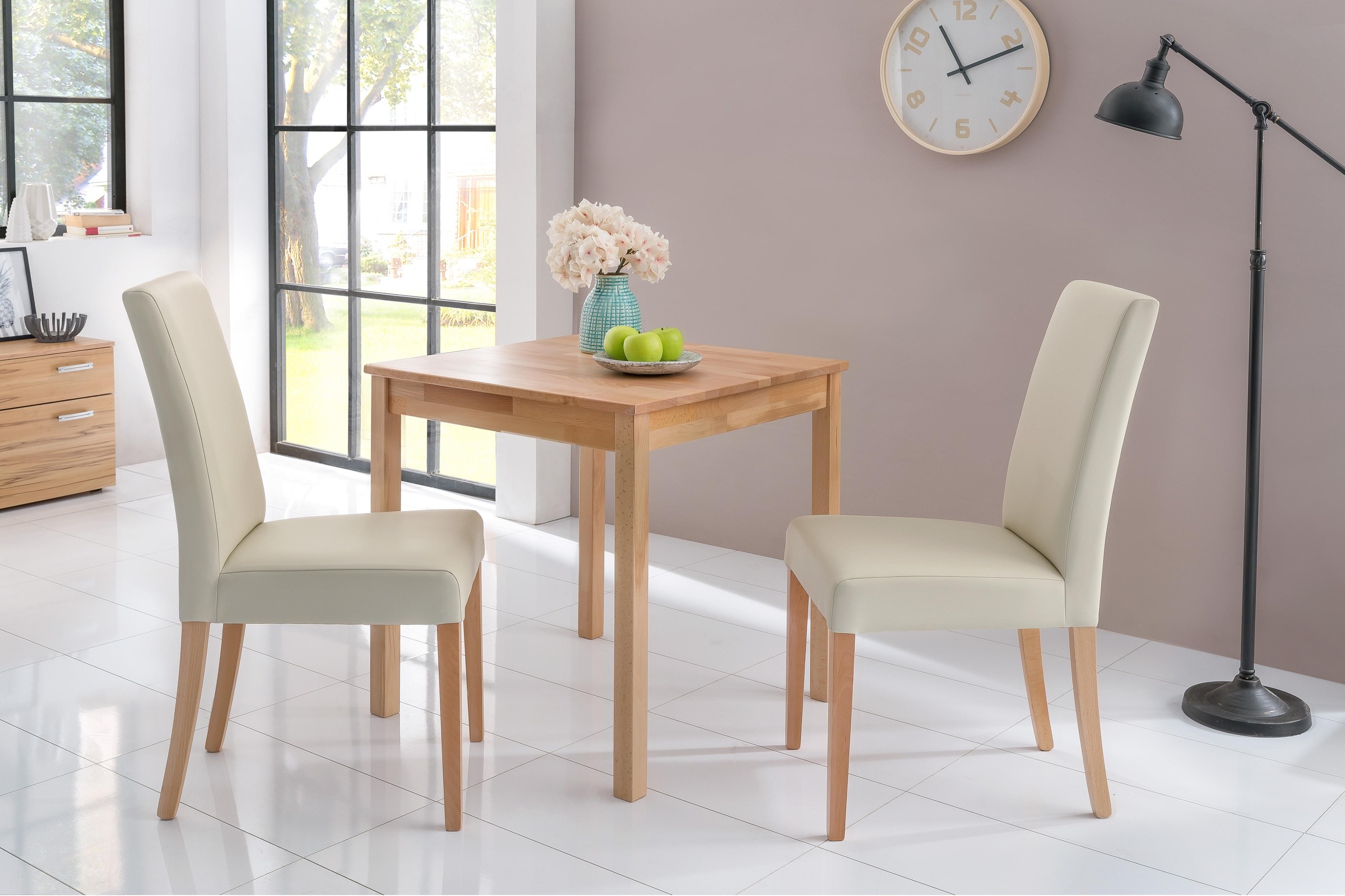 Home affaire 4-Fußstuhl »Lea«, (Set), 2 St., Kunstleder günstig online kaufen