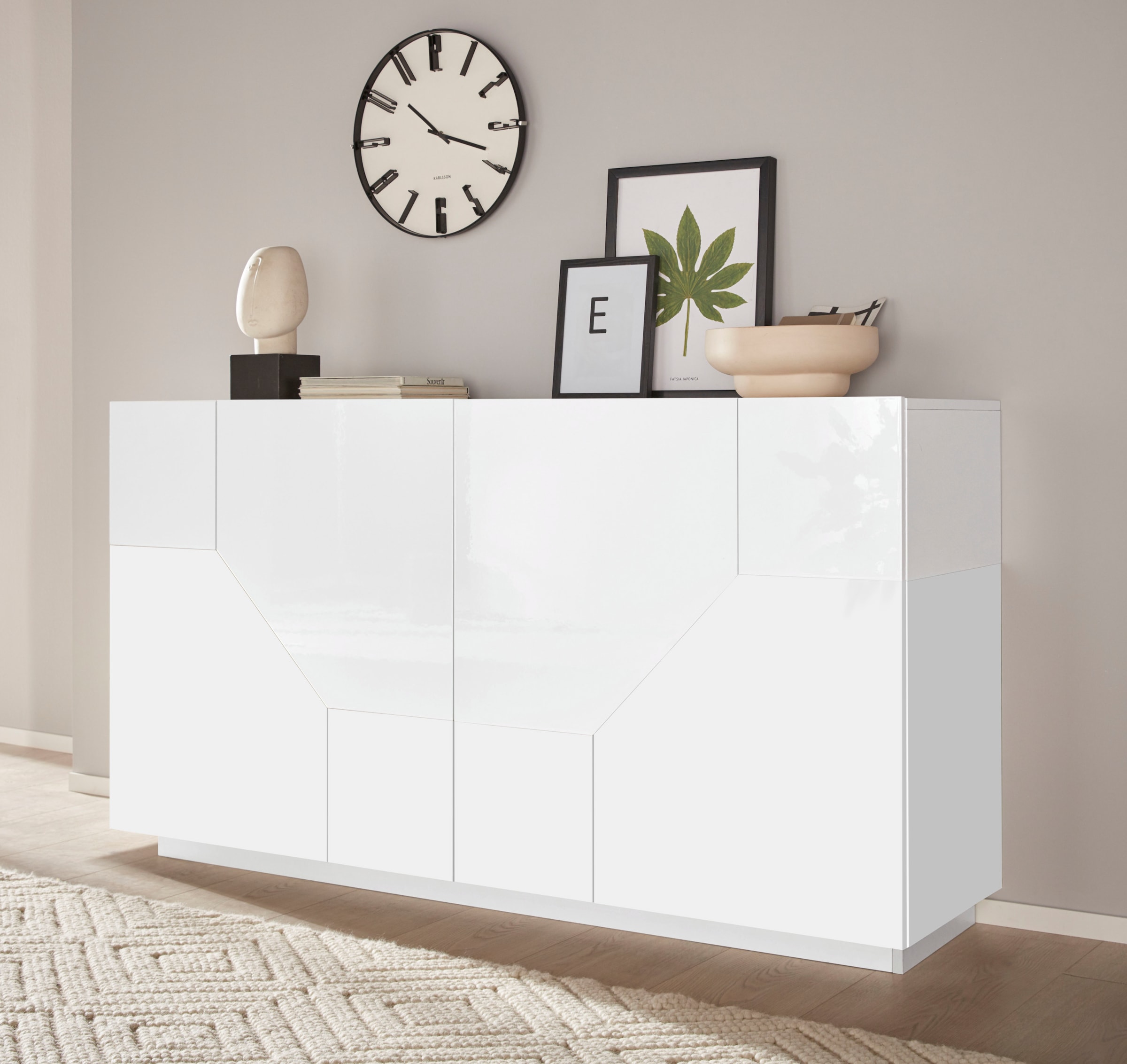 INOSIGN Sideboard »ALIEN-Kommode, Schrank, Anrichte mit 4 Türen und 4 Fächern«, Sideboard Breite ca. 160 cm "100 % Made in Italy"