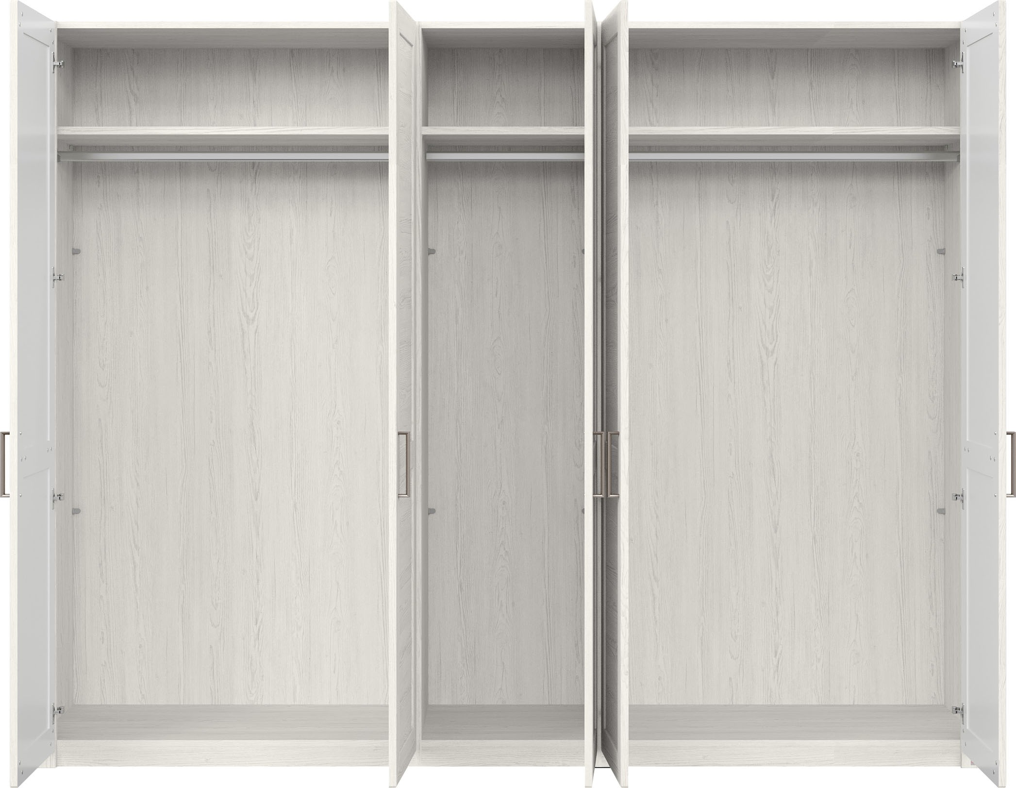 set one by Musterring Kleiderschrank »York Schlafen«, (1 St.), mit Holztüren, zwei Farben,verschiedene Breiten, Höhe 207 x T 60 cm