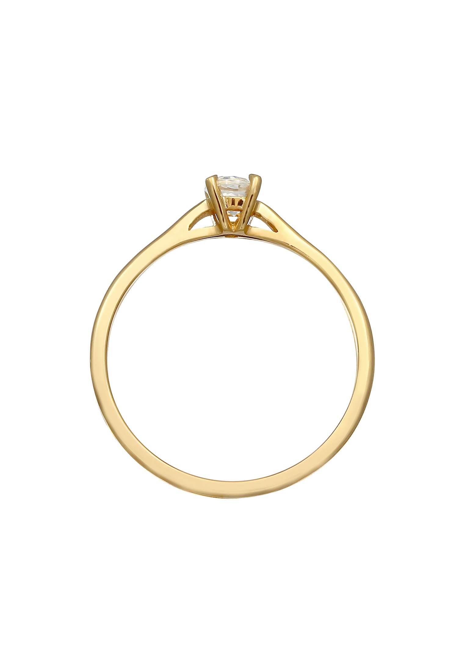 Elli Premium Verlobungsring »Topas Solitär Verlobungsring 375 Gelbgold«