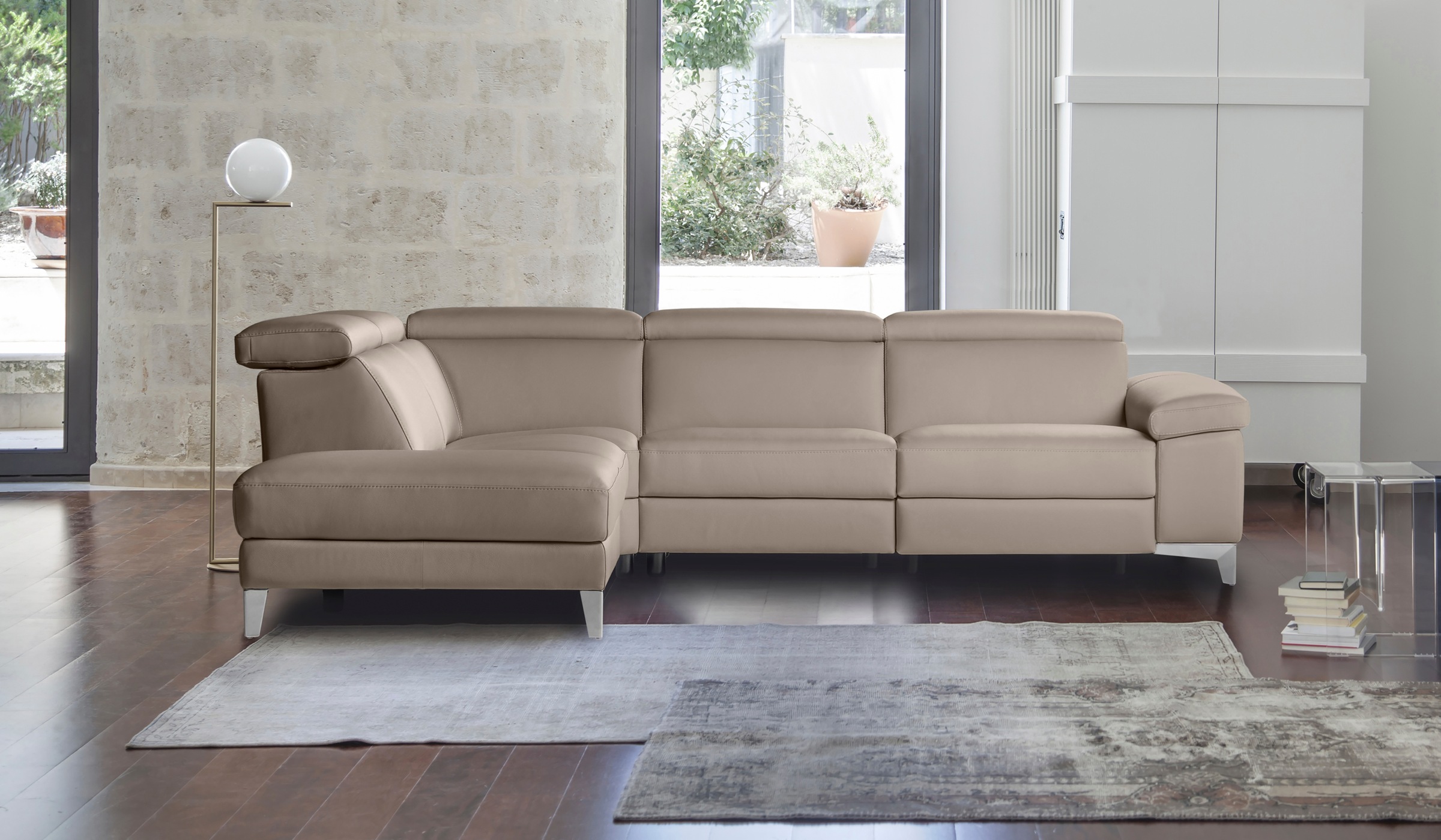 CALIA ITALIA Ecksofa »Nove, erstklassiger Sitzkomfort, mit tollen Komfortfu günstig online kaufen