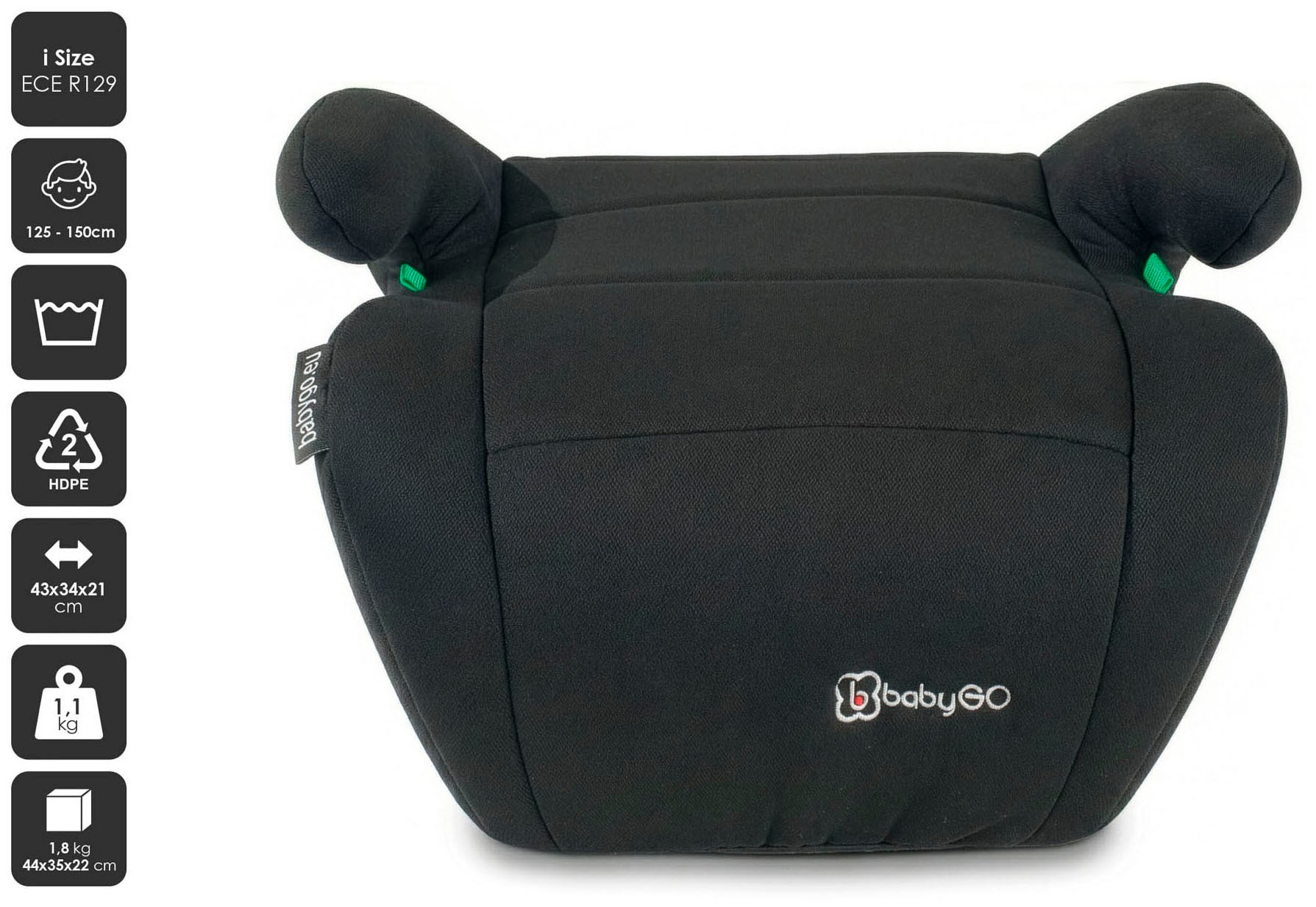 BabyGo Kindersitzerhöhung »Booster I Size, 126-150 cm«