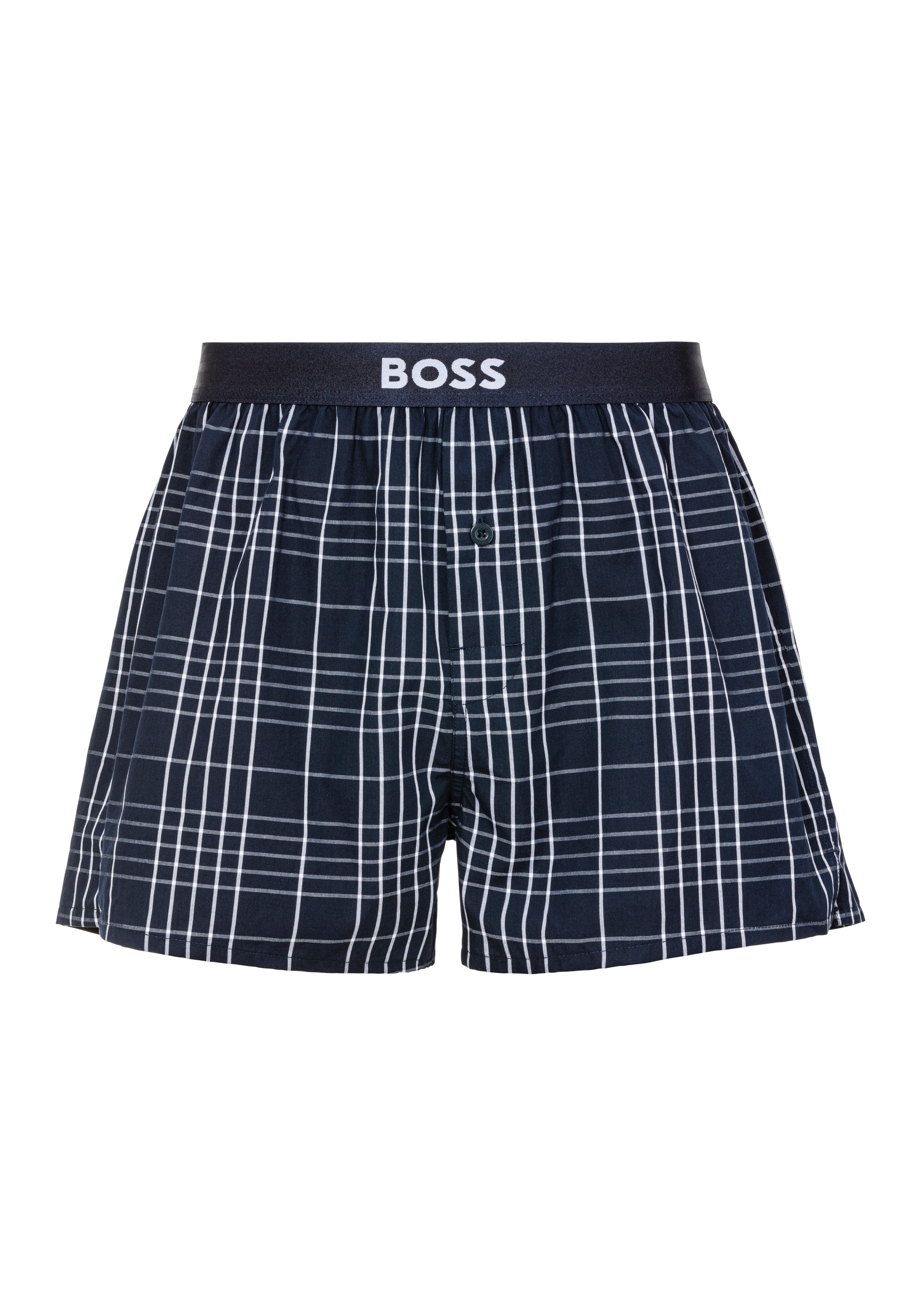 BOSS Pyjamashorts »2P Boxer Shorts EW«, (Packung, 2 tlg., 2er), mit Logobund