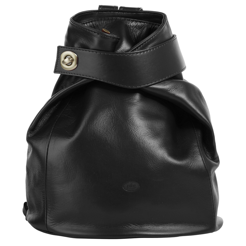 PIKÉ Cityrucksack echt Leder, Made in Italy schwarz B/H/T: 31 cm x 29 cm x 16 cm B/H/T: 31 cm x 29 cm x 16 cm Höhe 31 cm x Breite 29 cm x Tiefe 16 cm