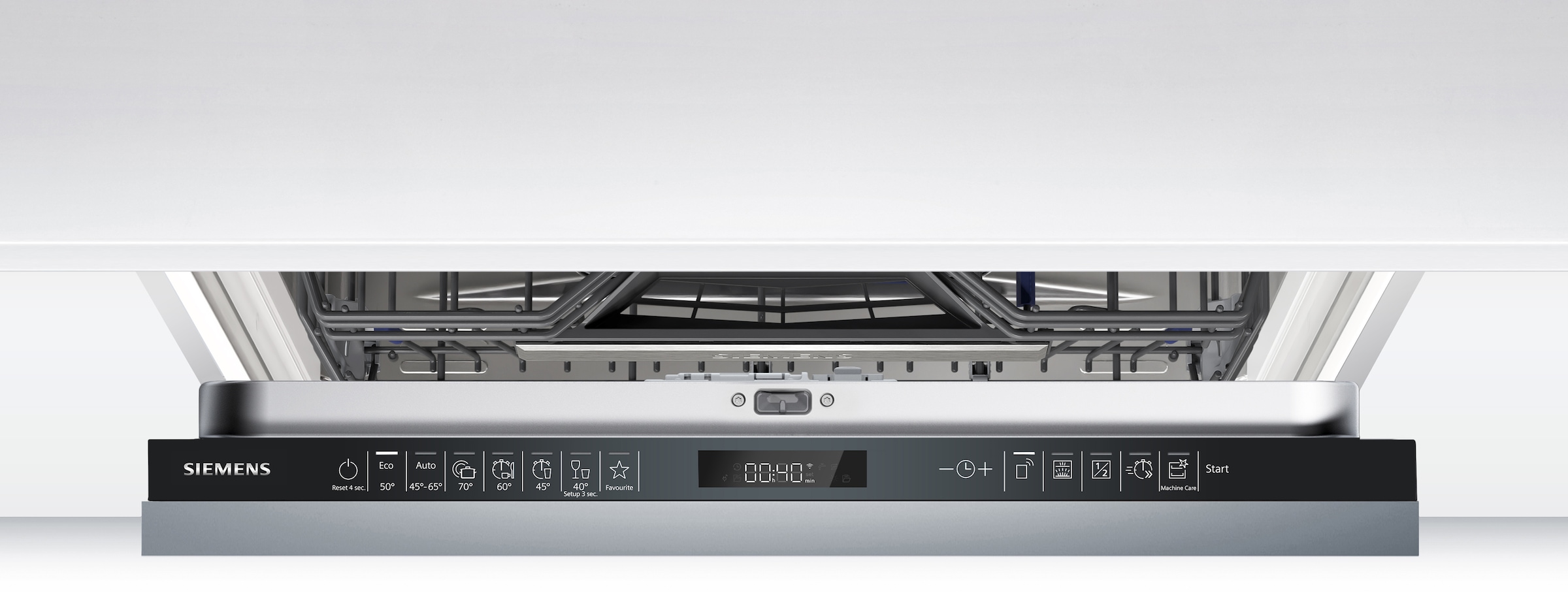 SIEMENS vollintegrierbarer Geschirrspüler iQ500 »SN95EX22CE« 14 tlg. Maßgedecke