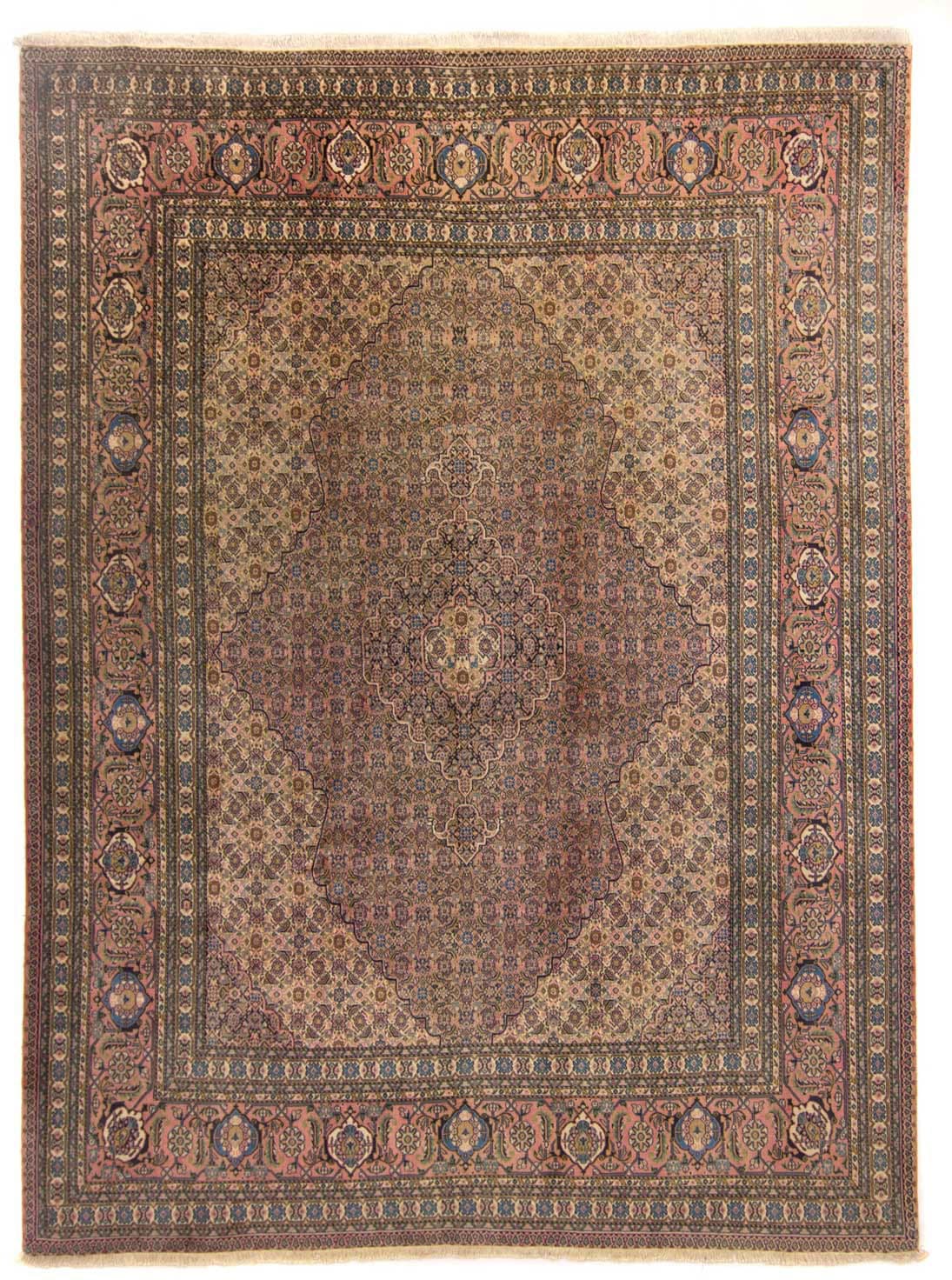 morgenland Wollteppich »Täbriz Medaillon Marrone chiaro 355 x 265 cm«, rech günstig online kaufen