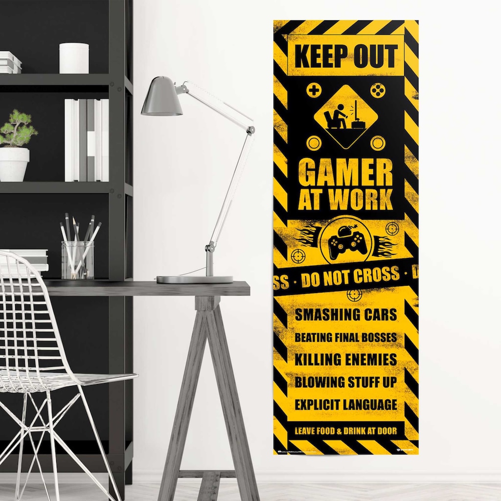 Reinders! Poster »Gaming Caution«