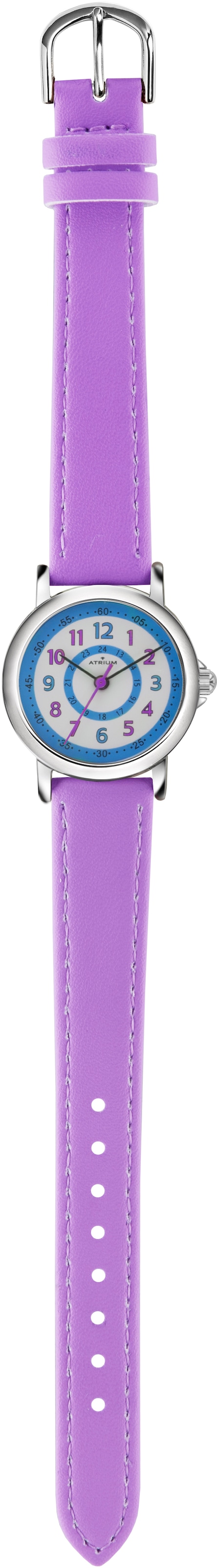 Atrium Quarzuhr Armbanduhr,Kinderuhr,Mädchen,Jungen, Lernuhr,Schulanfang, Geschenkidee