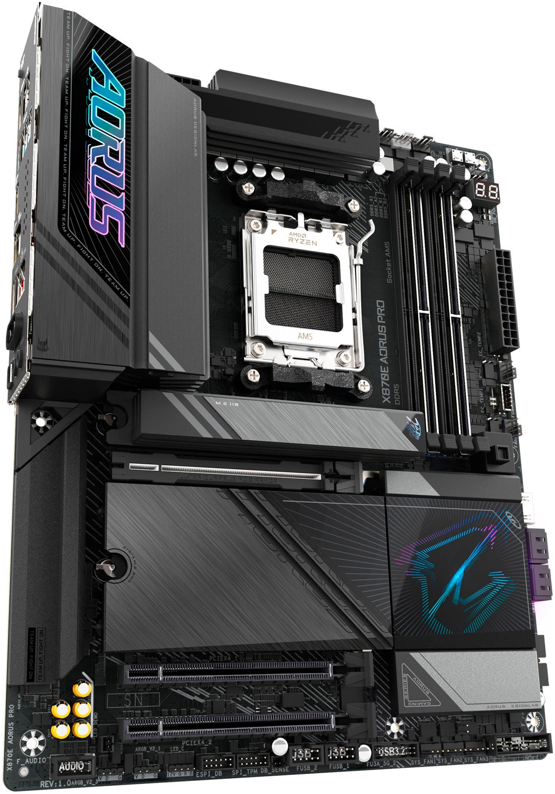 Gigabyte Mainboard »X870E AORUS PRO Mainboard - Unterstützt AMD Ryzen 9000 CPUs, 16+2+2 Ph«