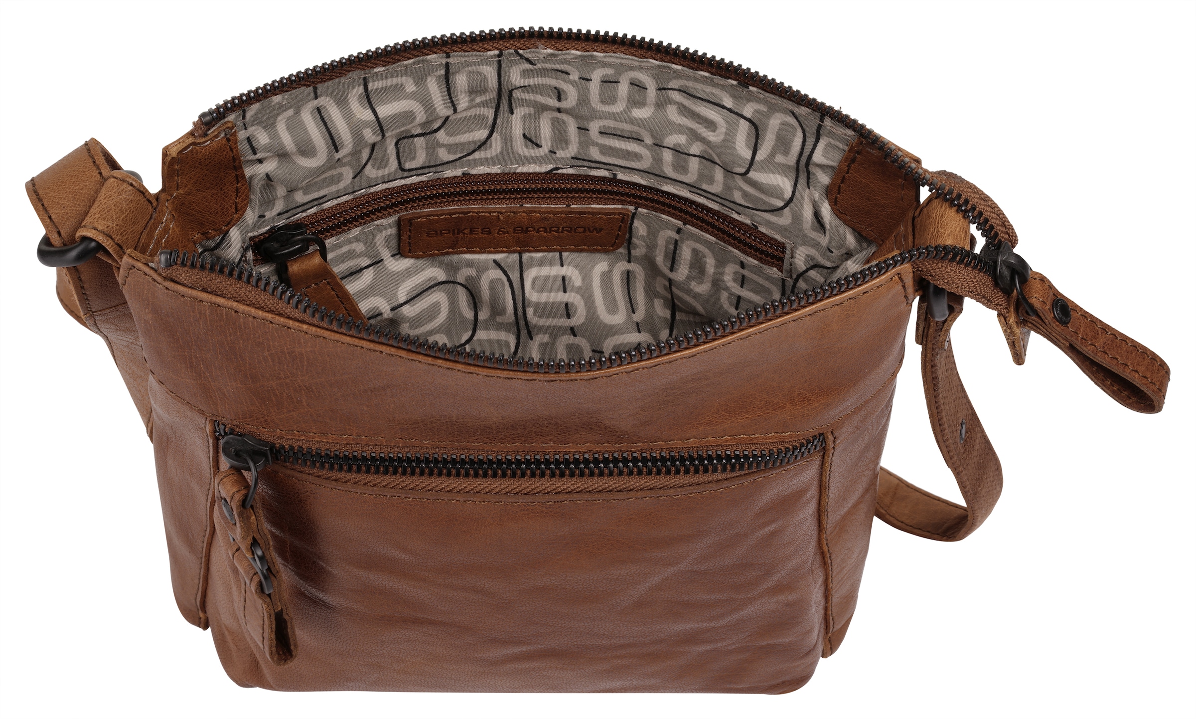 Spikes & Sparrow Umhängetasche echt Leder