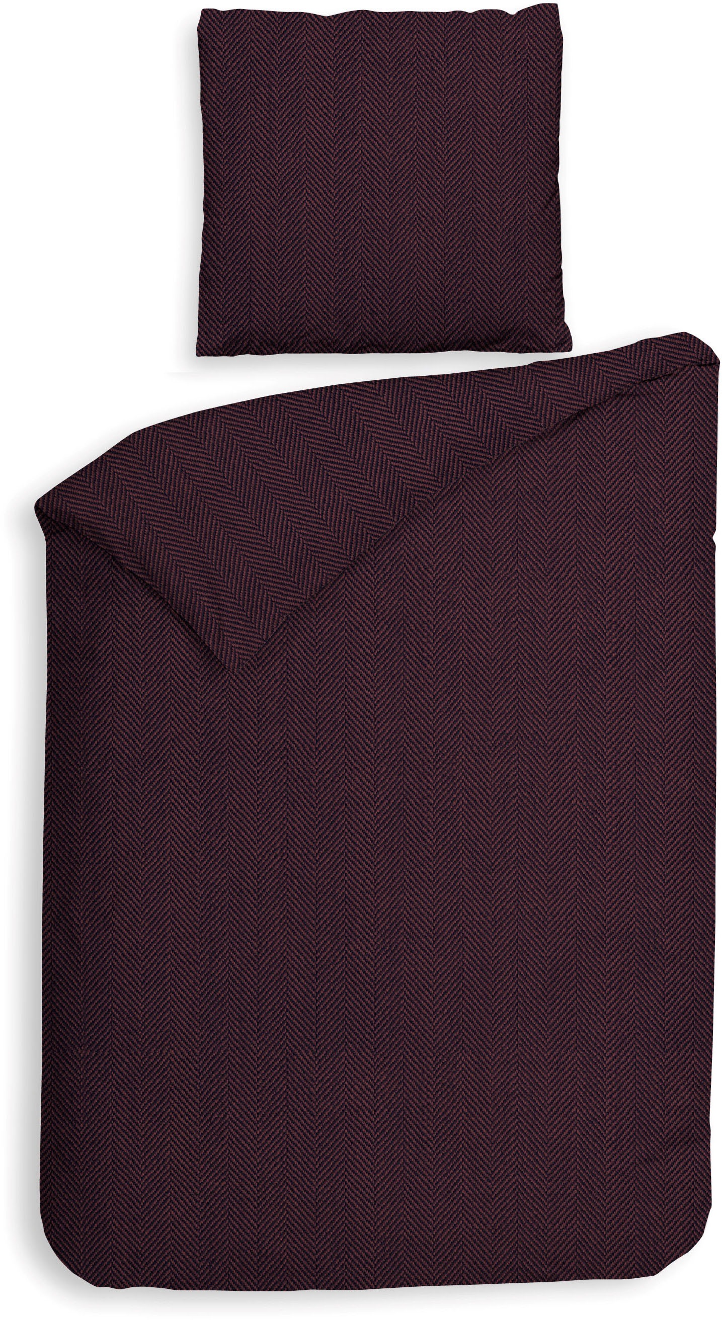 Heckett & Lane Bettwäsche »Spina« 2 Stk. tlg. Fischgrät Muster, 100% Baumwo günstig online kaufen