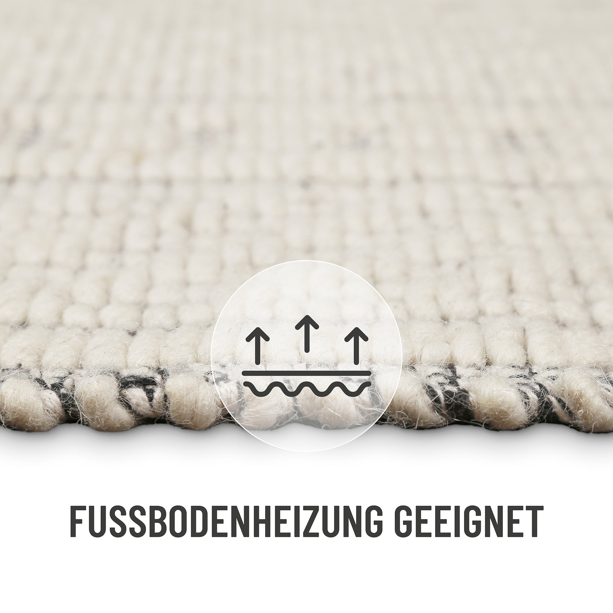 Wecon home Teppich »Liv«, rechteckig, 8 mm Höhe, handgewebt, robust, strapazierfähig, skandinavisch, Naturfaser