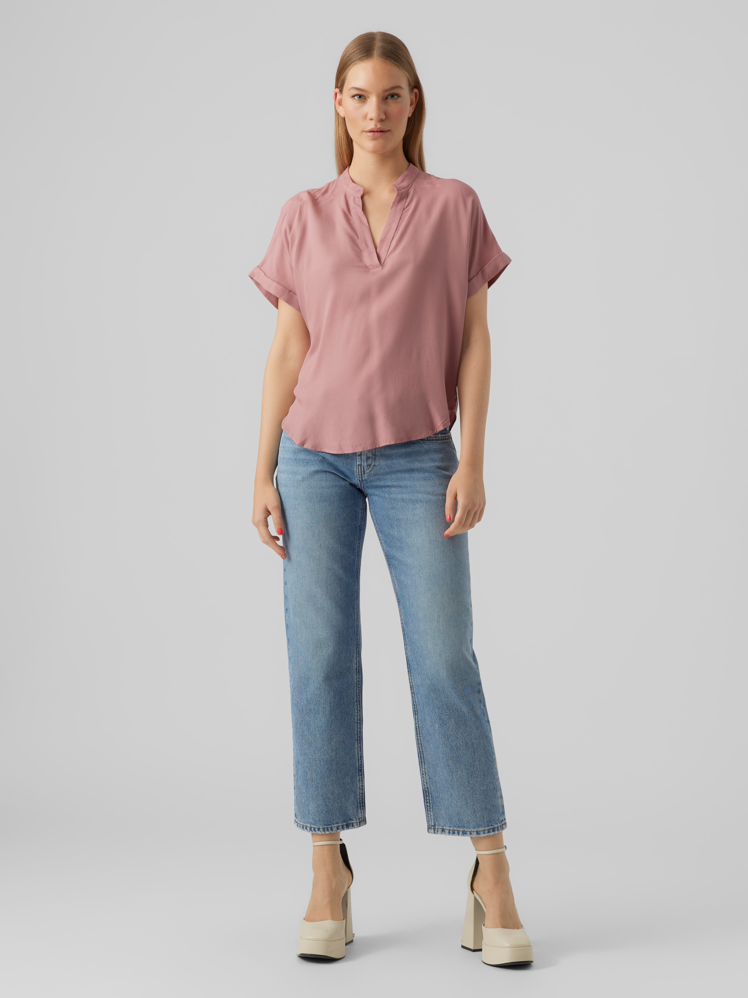 Vero Moda Shirtbluse »VMBEAUTY SS TOP GA NOOS« Viskose, regular fit