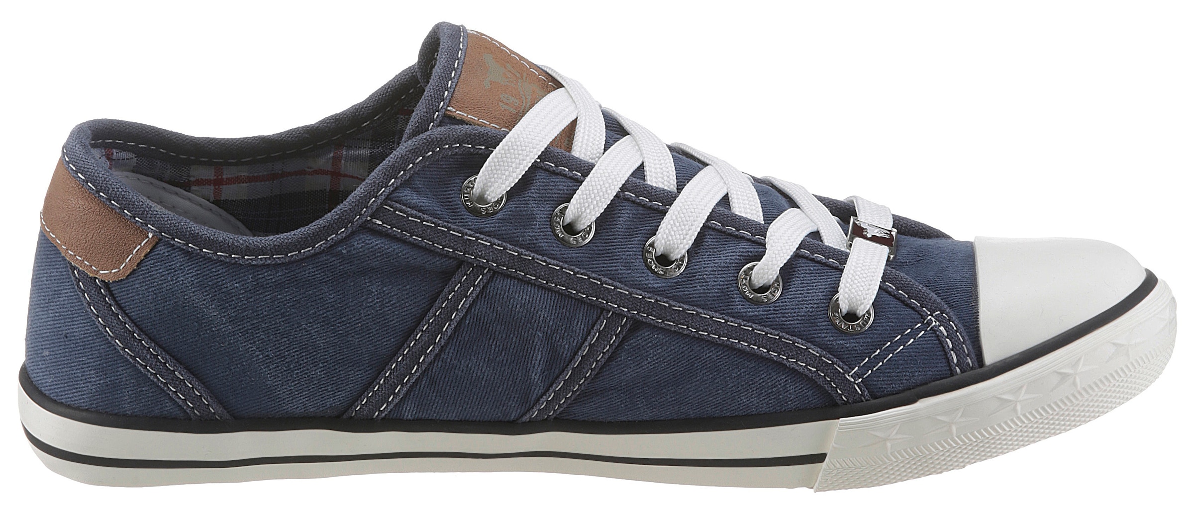 Mustang Shoes Sneaker, Freizeitschuh, Halbschuh, Schnürschuh mit Mustang Markenlabel