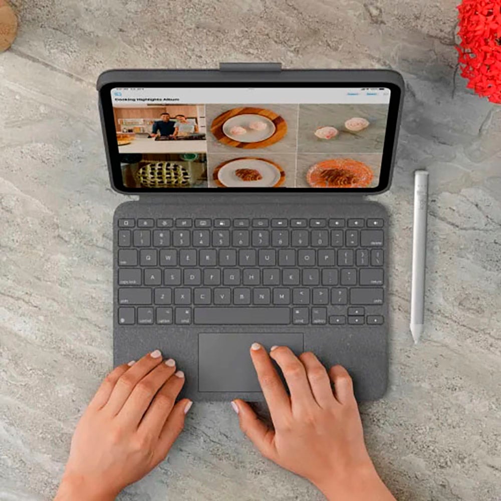 Logitech iPad-Tastatur »Combo Touch für iPad Air 13" (M2)«, (Touchpad)