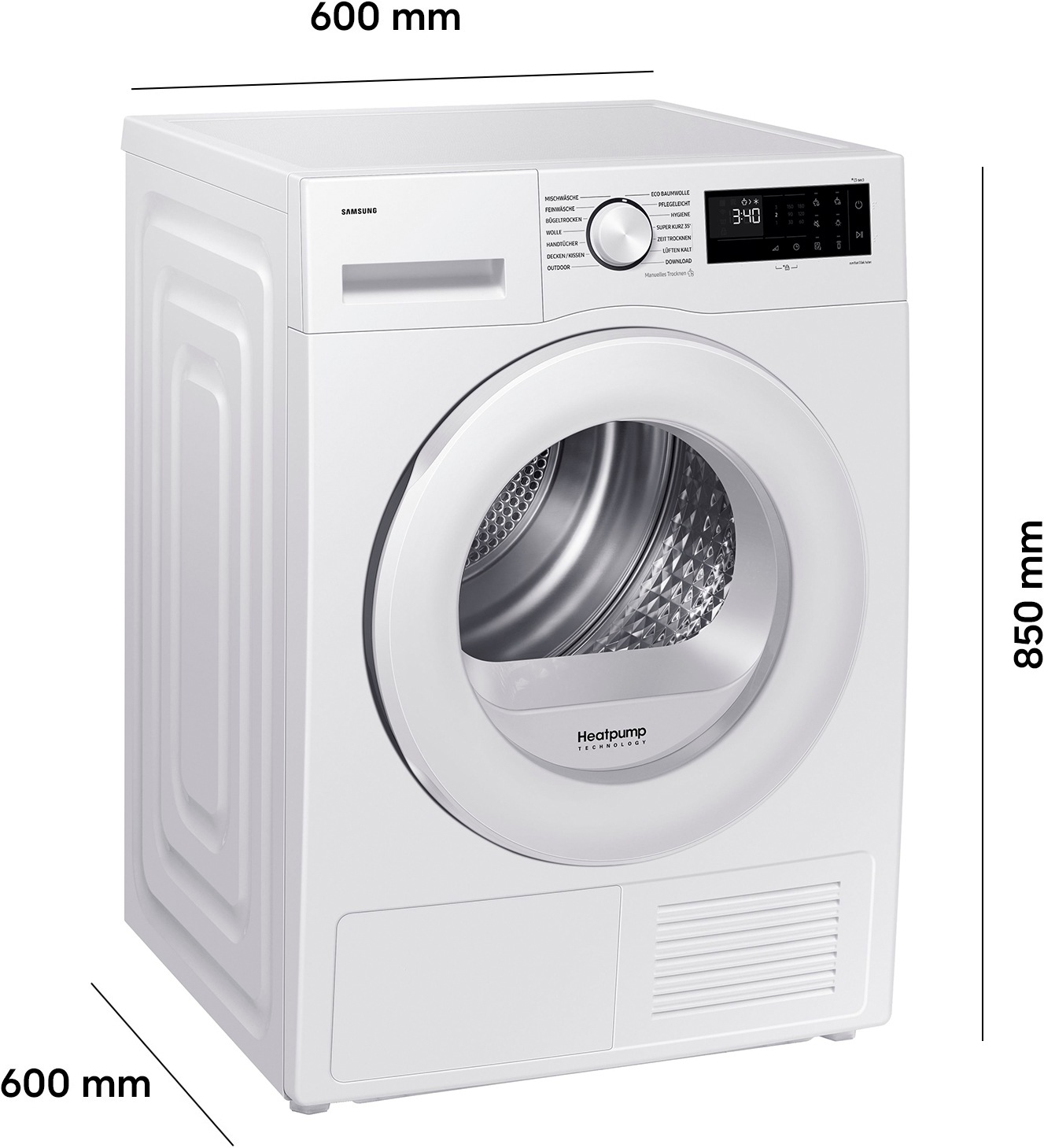 Samsung Wärmepumpentrockner »DV80DG52B0TEEG«