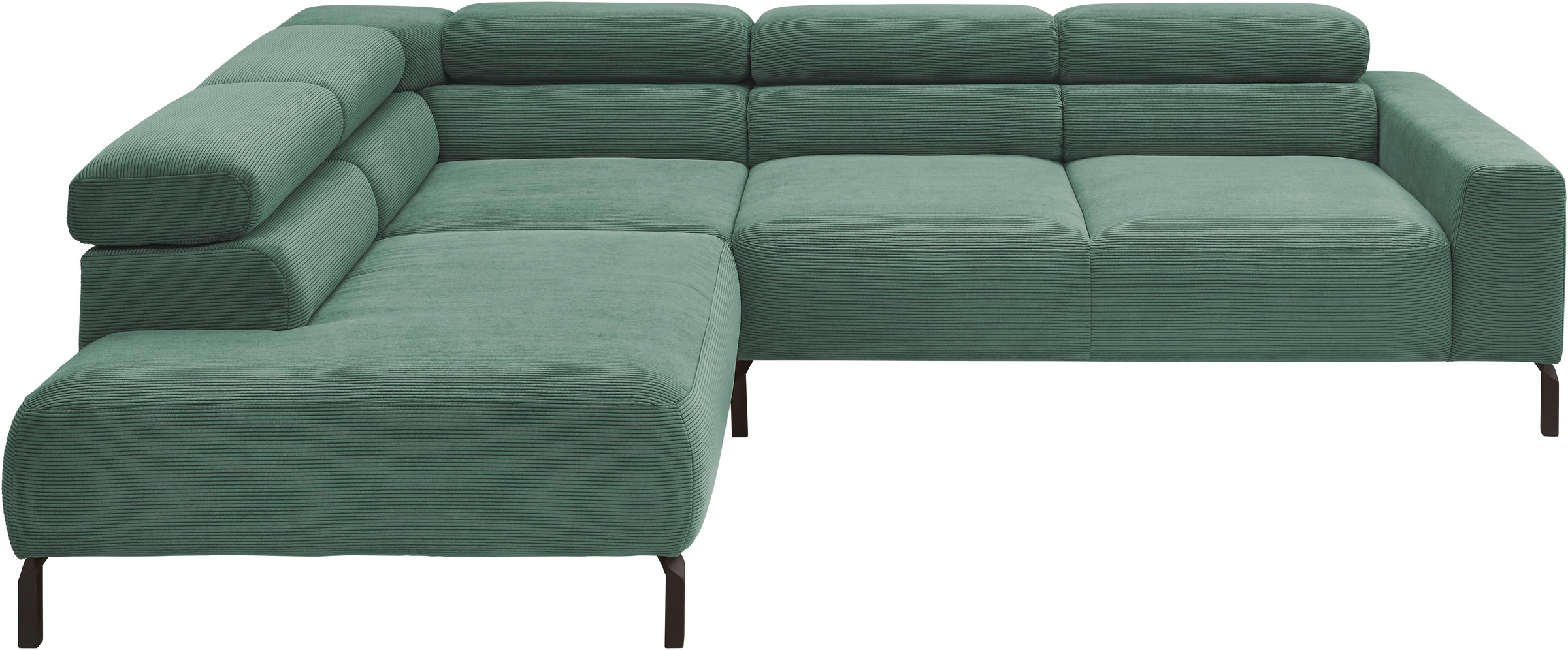 Places of Style Ecksofa »Antonelli, L-Form, inkl. Kopfteilverstellung, Brei günstig online kaufen