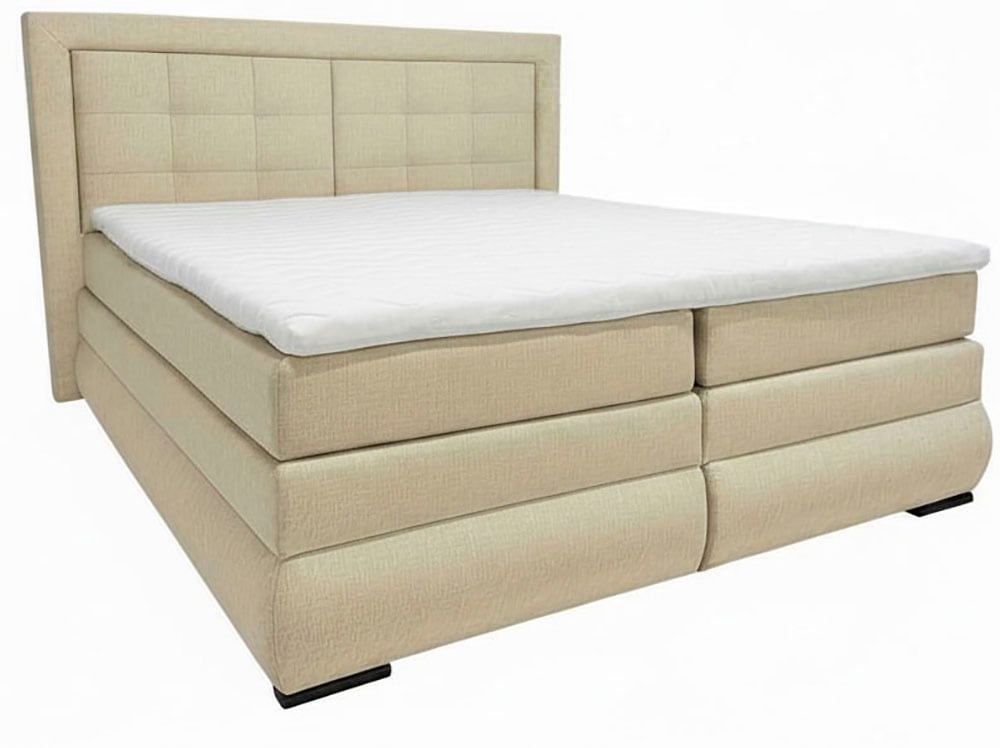 OTTO home Boxspringbett »MIVVA inkl. Bettkasten & Topper, Komfortliegehöhe: 67 cm« in H3, H4 oder Hmix H3/H4, wahlweise mit oder ohne LED-Leuchten