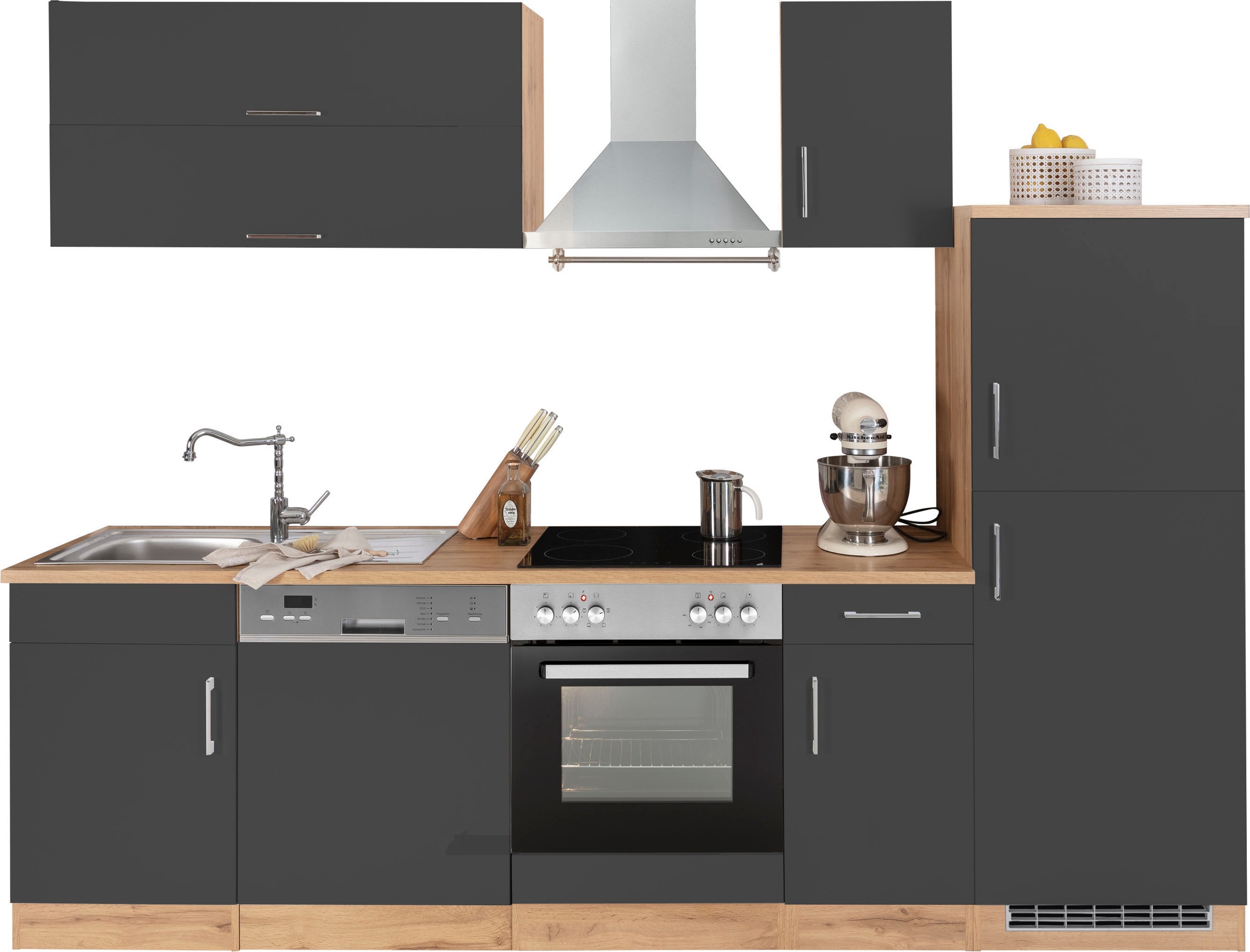 KOCHSTATION Küchenzeile »KS-Colmar«, mit E-Geräten, Breite 270 cm günstig online kaufen