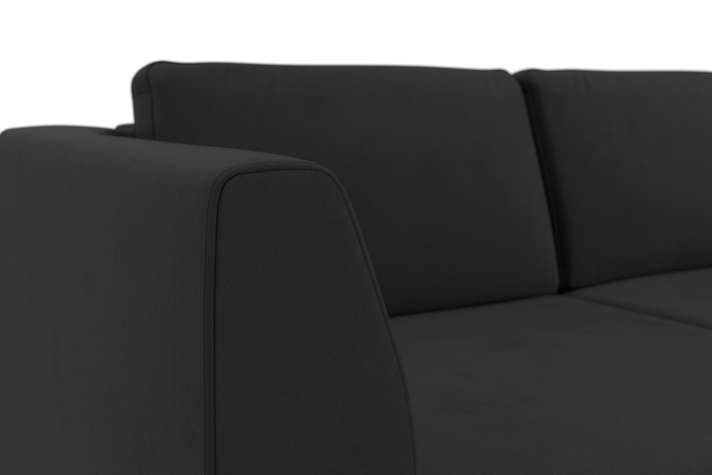 sit&more Ecksofa »Olsen L-Form«, inklusive Sitztiefenverstellung, wahlweise mit Bettfunktion, 15cm hoch