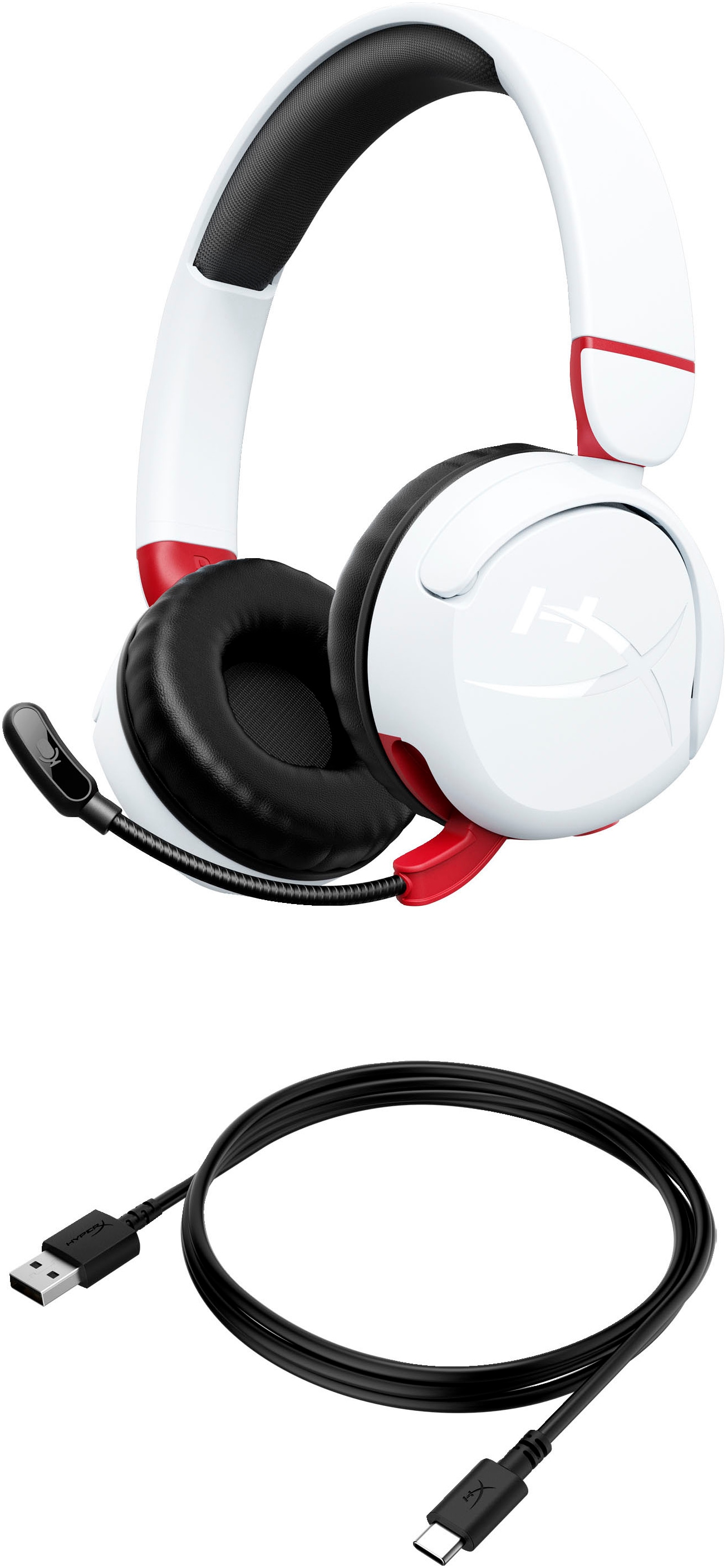 HyperX Gaming-Headset »Cloud Mini für Kids Wireless«, AVRCP Bluetooth-A2DP Bluetooth-HFP-HSP-Bluetooth, Stummschaltung