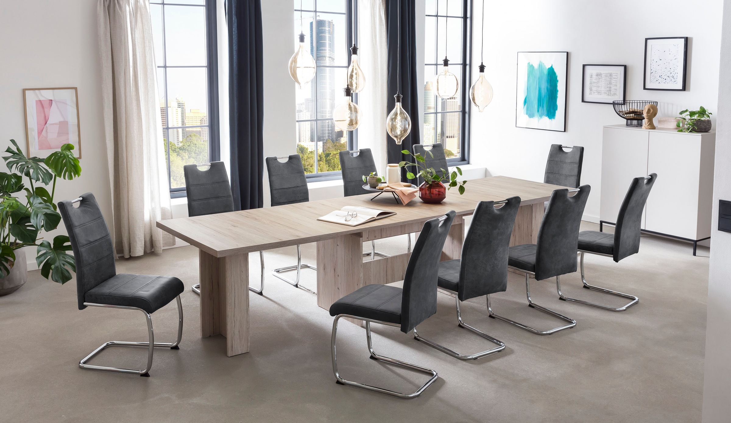 HELA Essgruppe »Lia, 11tlg. Sitzgruppe, Extra viel Platz« Set, 11tlg.-Set, günstig online kaufen