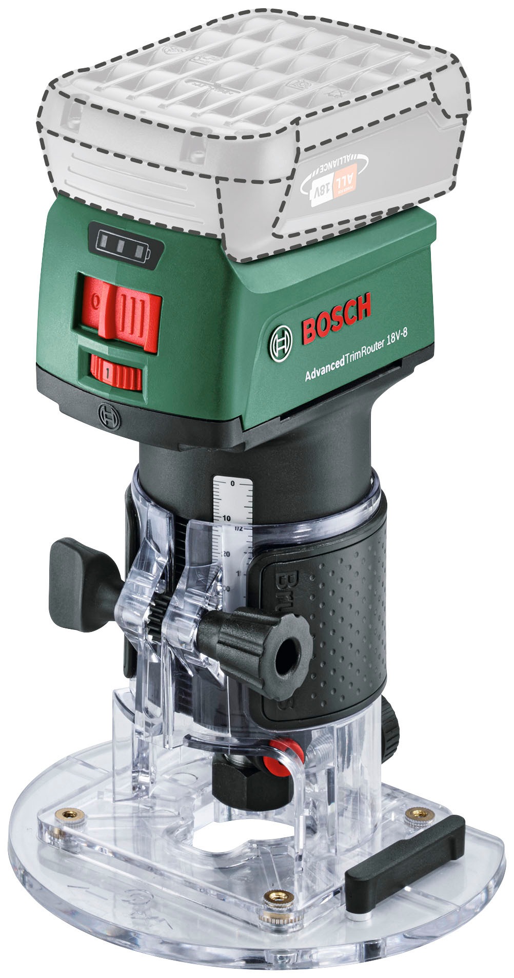 Bosch Home & Garden Akku-Fräse »AdvancedTrimRouter 18V-8 Solo Tool« ohne Akku und Ladegerät, 18 Volt System