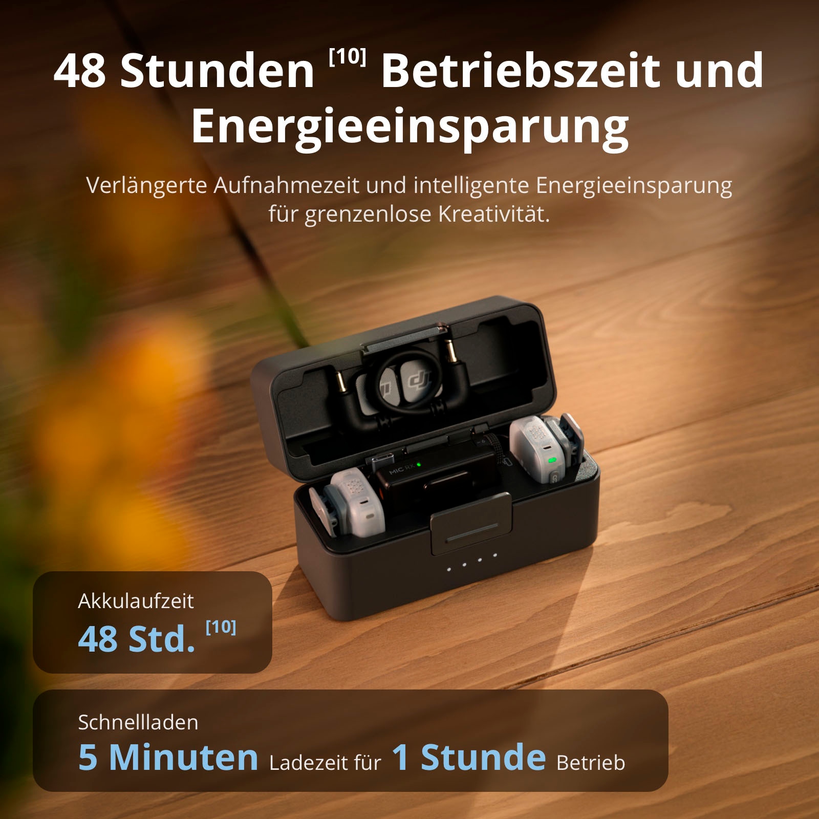 DJI Mikrofon »Mic Mini 2 (1 TX + 1 Mobile RX + Charging Case)«