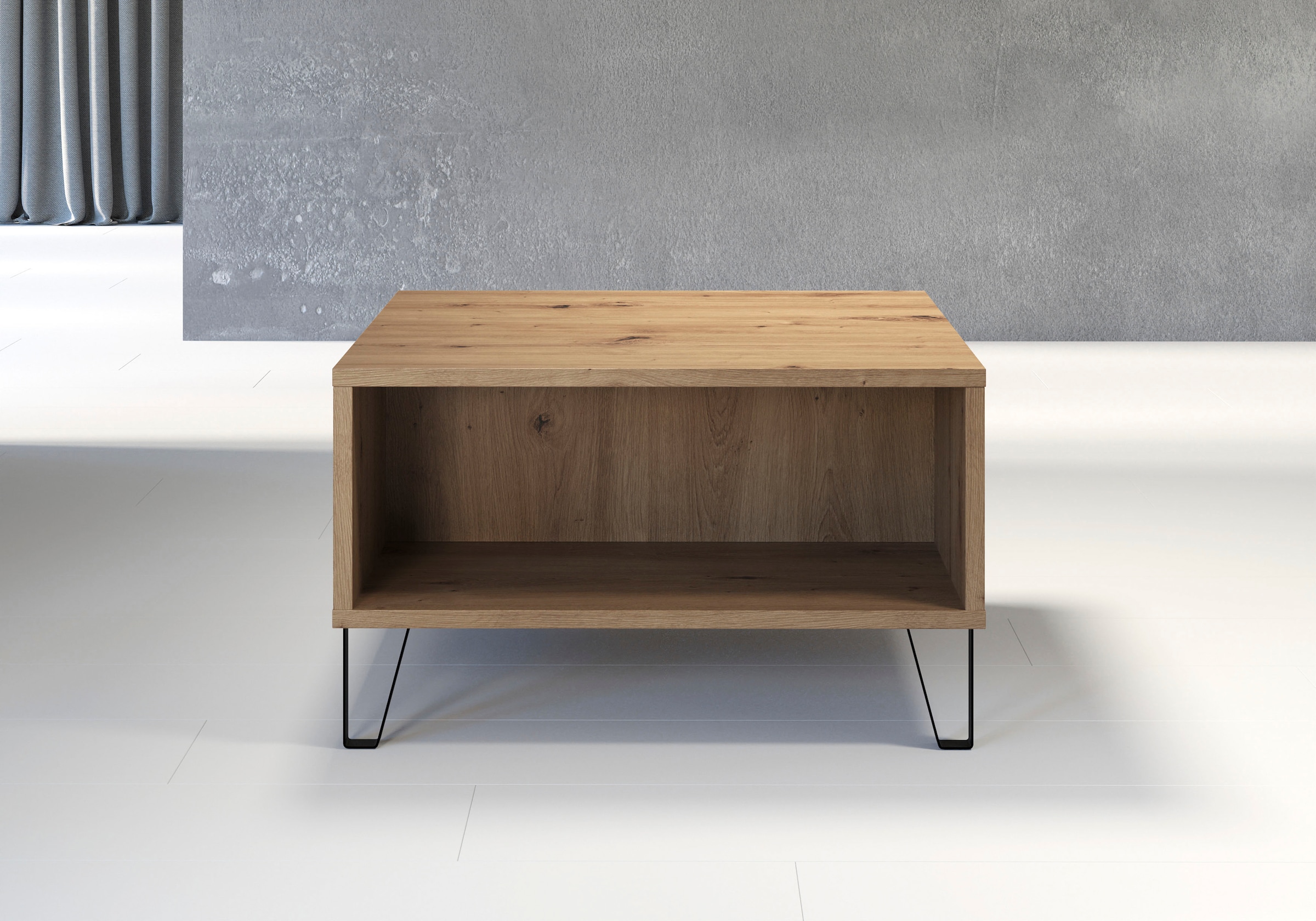 Home affaire Couchtisch »Tarragona« Couchtisch mit 2 offenen Fächern - (B/T/H) 60/60/37 cm