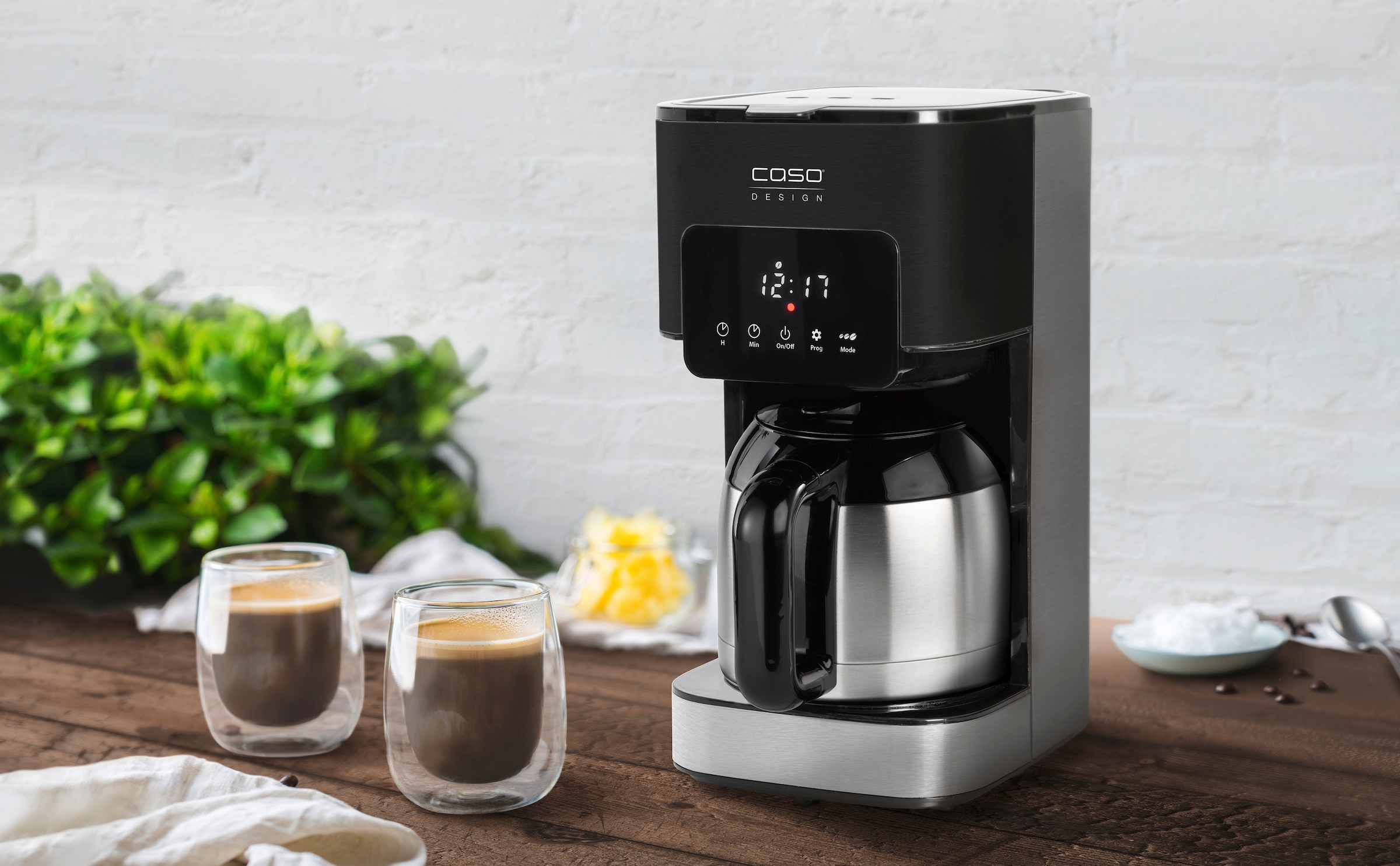 Caso Filterkaffeemaschine »1847 Coffee Taste&Style Thermo« 1,2 l Kaffeekanne Permanentfilter 1x4