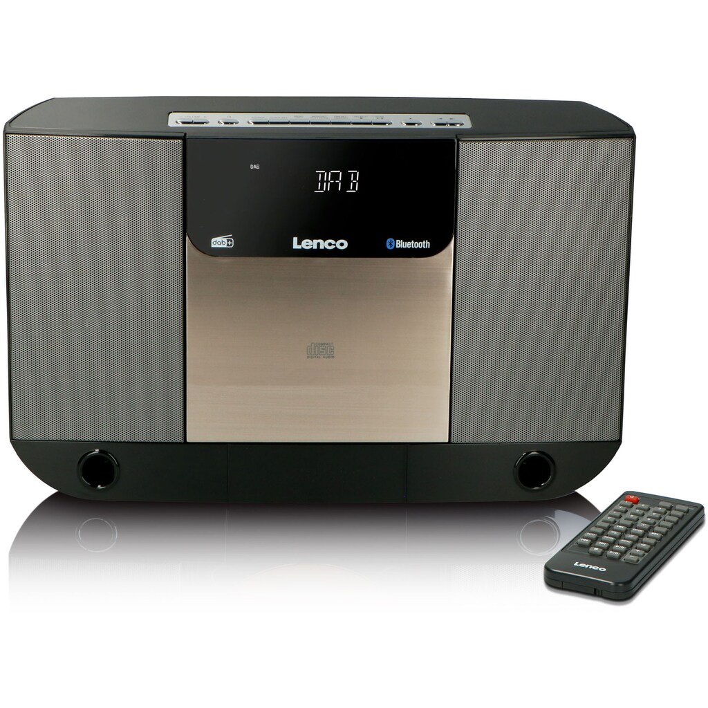 Lenco Microanlage »DAR-045BK«, (Bluetooth Digitalradio (DAB+) 10 W)