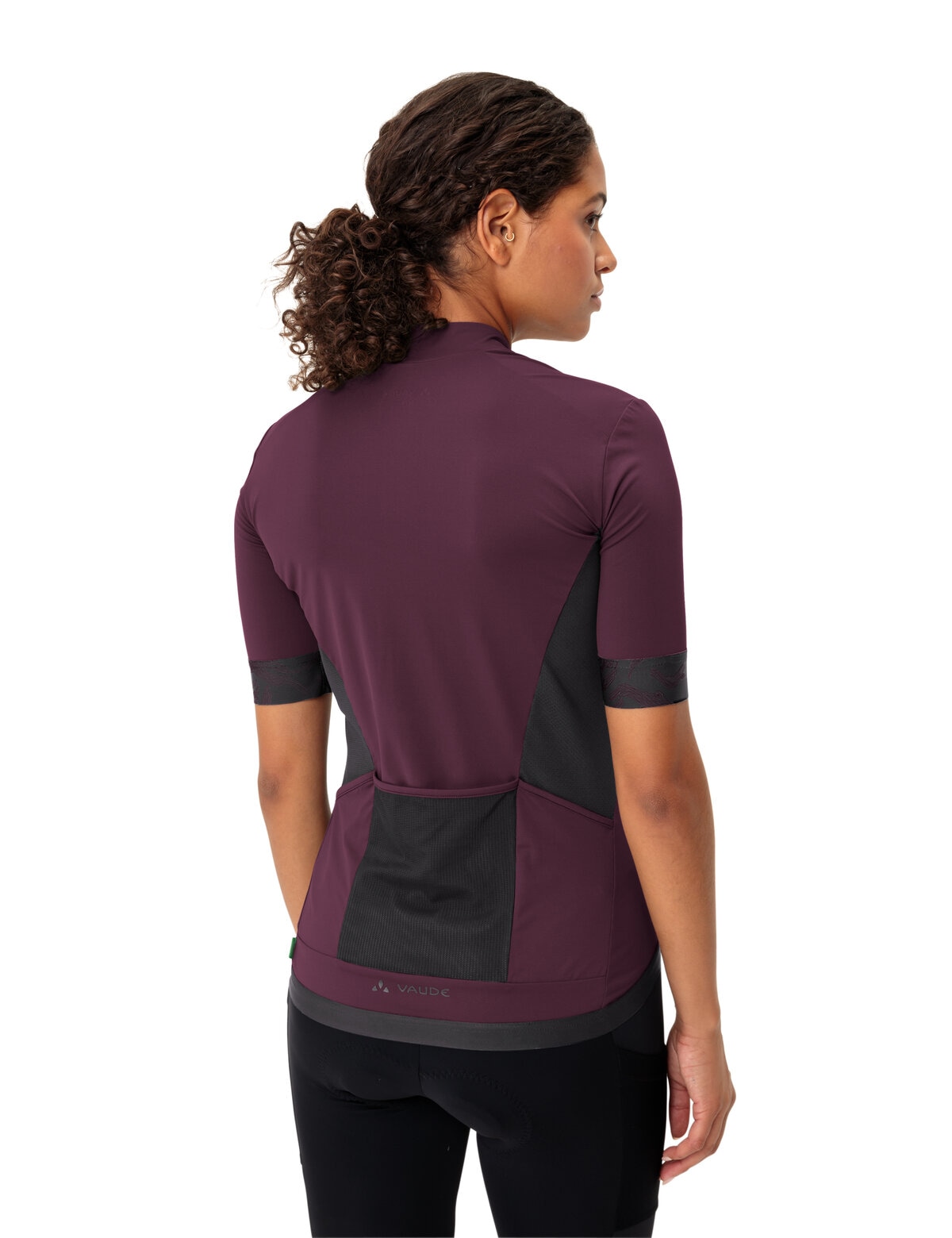 VAUDE Radtrikot »Wo Kuro FZ Tricot II« Kurzarm, atmungsaktiv, schnell trocknend, mit Rundhalsausschnitt