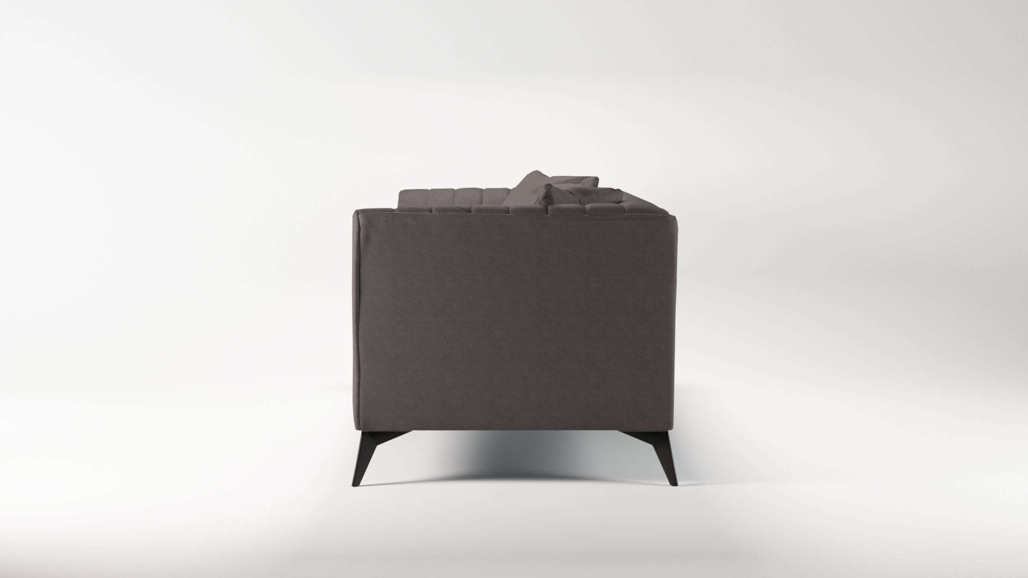 Places of Style 4-Sitzer »MATTHEW elegantes Designsofa, Maße B/T/H: 231/86/74 cm«, XXL, Steppung im Rücken, lose Sitzkissen, incl 2. Zierkissen
