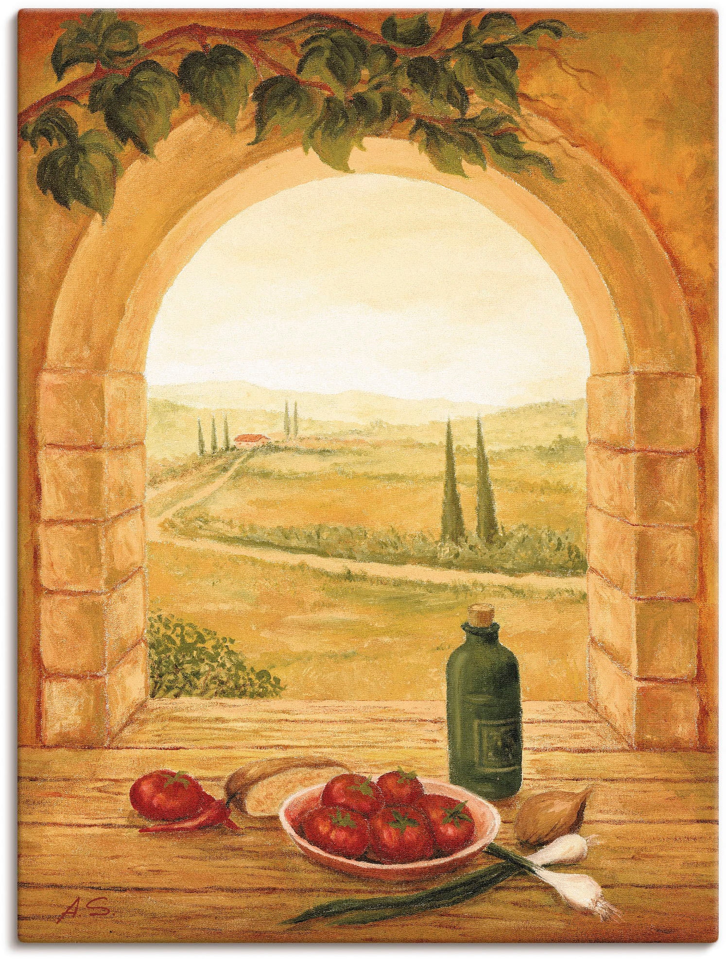 Artland Wandbild »Fensterblick«, Fensterblick, (1 St.), als Leinwandbild, P günstig online kaufen