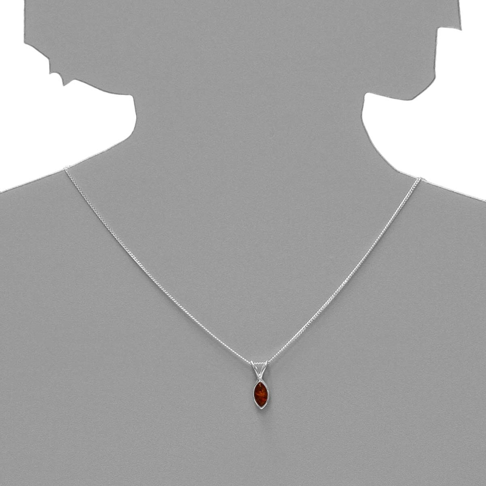 OSTSEE-SCHMUCK Kette mit Anhänger »Ostsee-Schmuck Kette mit Anhänger Radka Kette mit Anhänger Radka«, (2 tlg.)