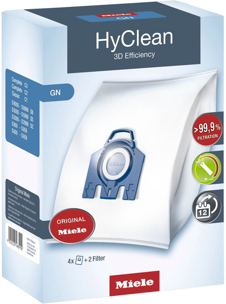 Miele Staubsaugerbeutel »HyClean 3D Efficiency GN«, 4er- Pack auf Rechnung  bestellen | Staubsaugerbeutel