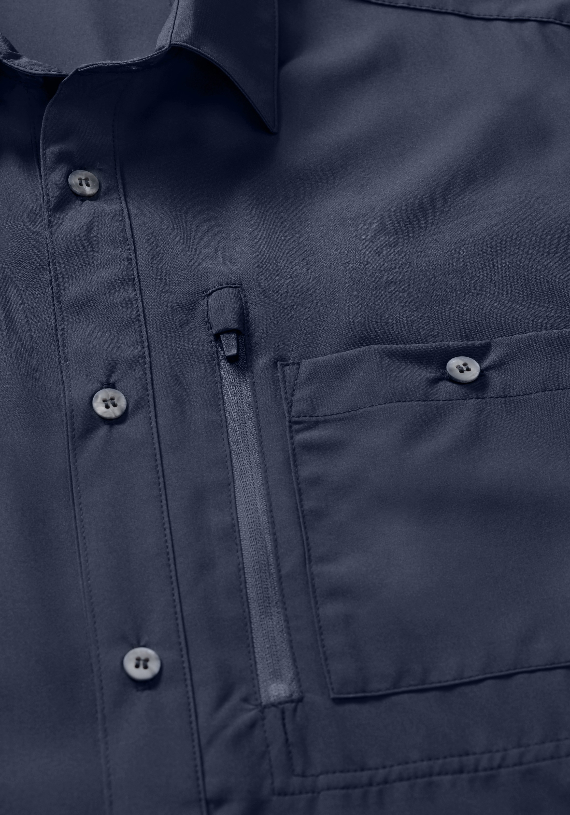 Maier Sports Funktionshemd »Magos S/S M« Herren Hemd kurzarm, atmungsaktives Freizeithemd, Taillierter Schnitt