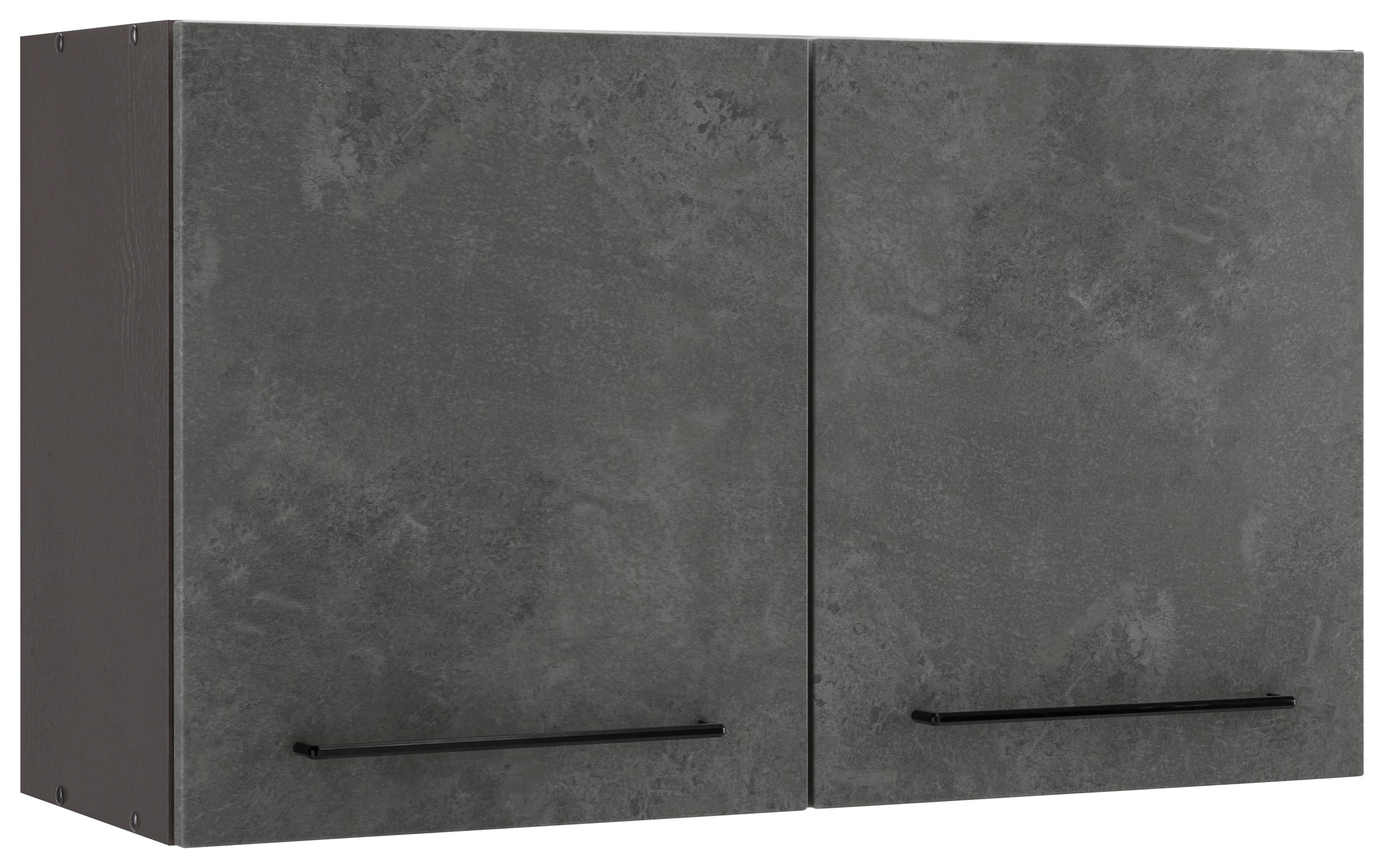 KOCHSTATION Hängeschrank »KS-Tulsa«, 100 cm breit, 57 cm hoch, 2 Türen, schwarzer Metallgriff, MDF Front
