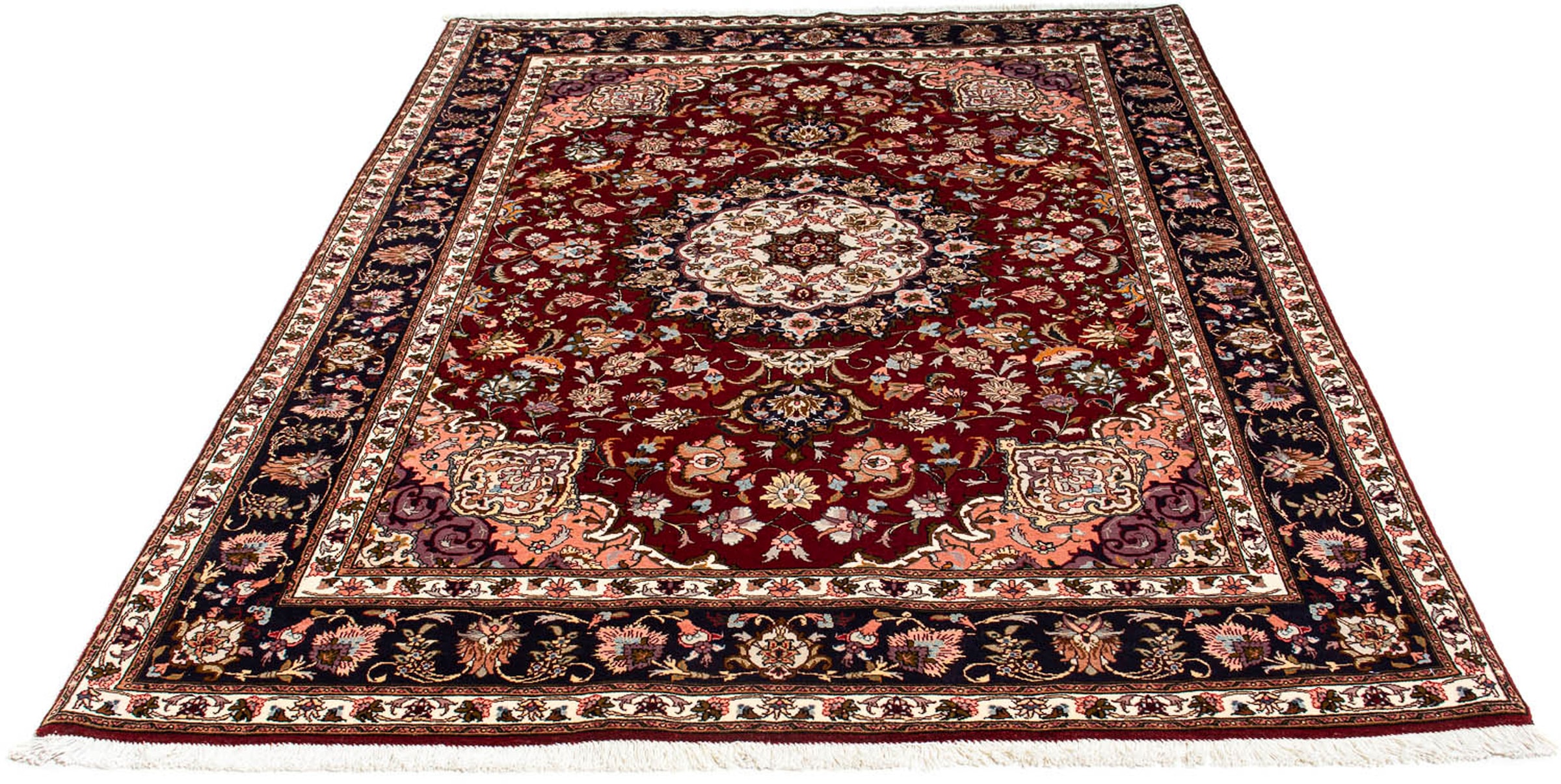 morgenland Orientteppich »Perser - Täbriz - Royal - 214 x 153 cm - dunkelro günstig online kaufen