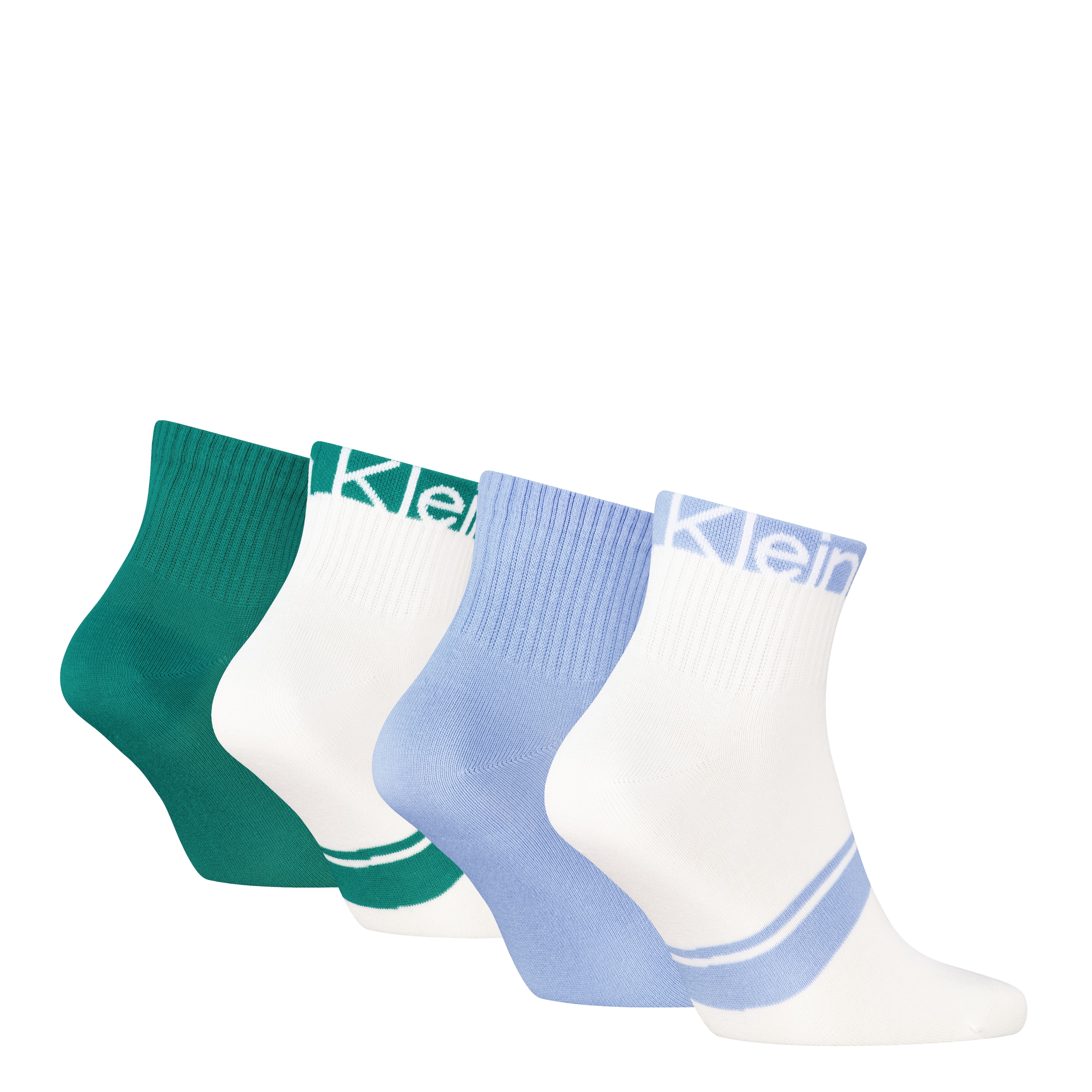 Calvin Klein Kurzsocken »CK MEN QUARTER 4P LOGO STRIPE ECOM« 4 Paar, 